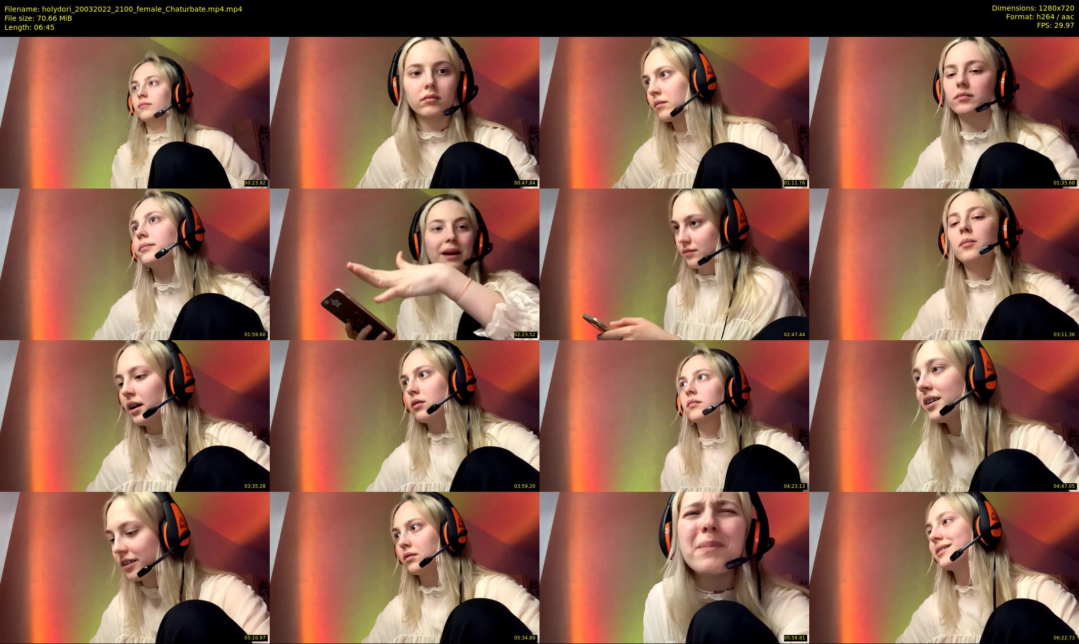 holydori — 7 minute Chaturbate female cam show recording, 720p, Mar 20, 2022