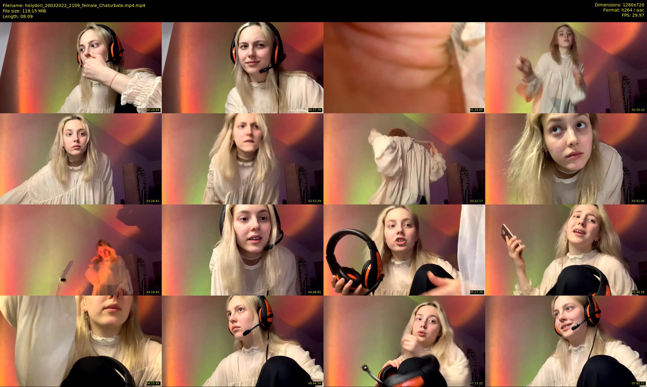 holydori — 9 minute Chaturbate female cam show recording, 720p, Mar 20, 2022