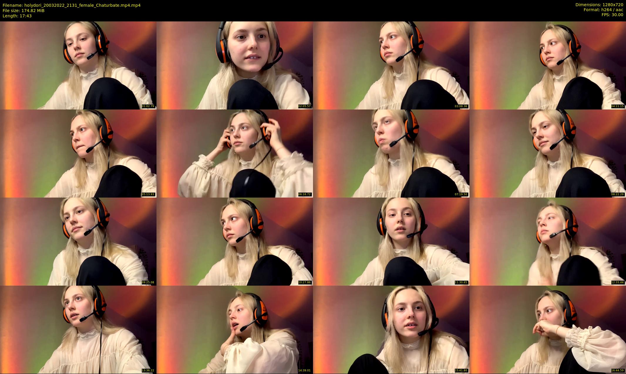 holydori — 18 minute Chaturbate female cam show recording, 720p, Mar 20, 2022
