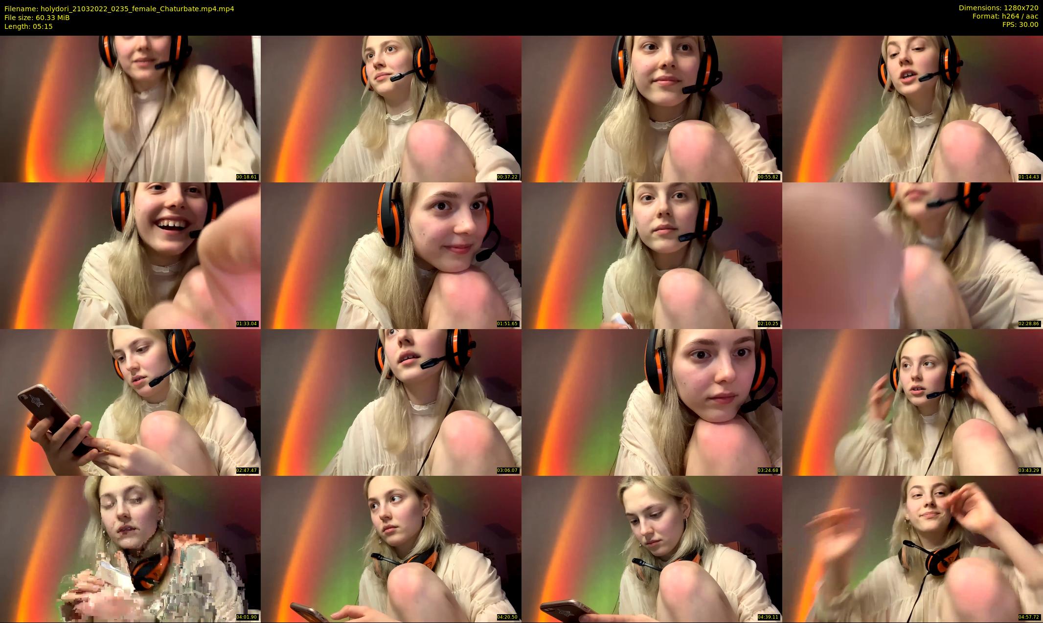holydori — 6 minute Chaturbate female cam show recording, 720p, Mar 21, 2022