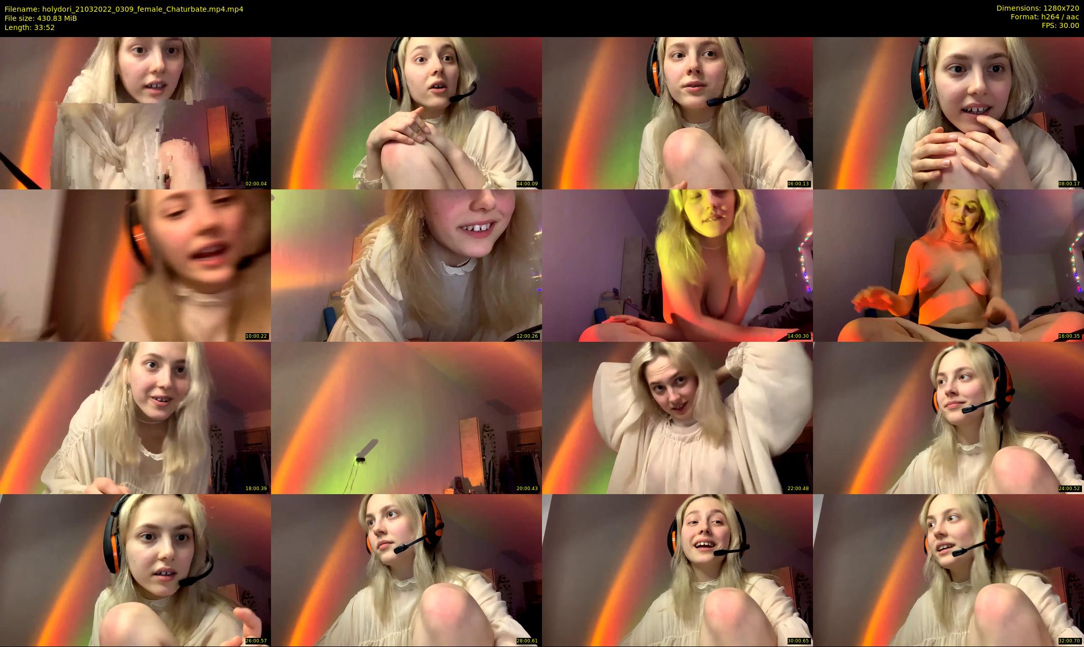 holydori — 34 minute Chaturbate female cam show recording, 720p, Mar 21, 2022