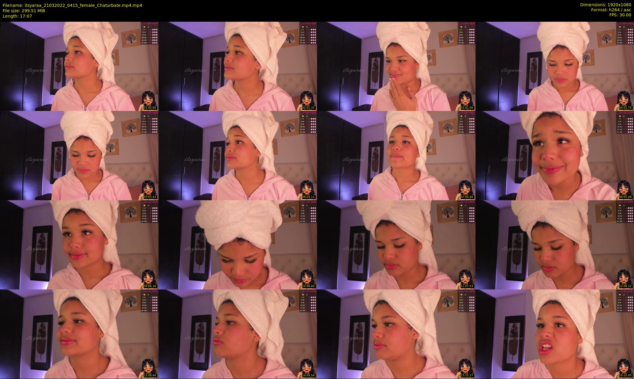 itsyaraa — 18 minute Chaturbate female cam show recording, 1080p, Mar 21, 2022