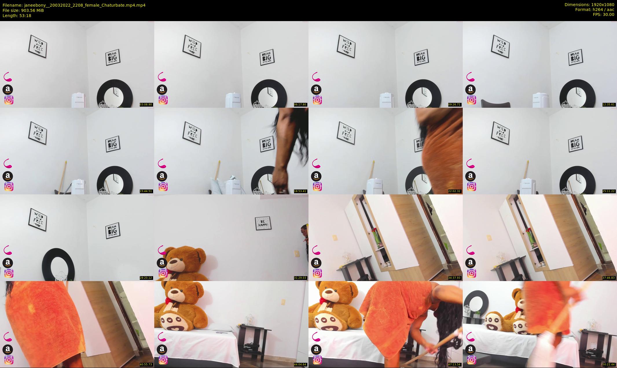 janeebony_ — 54 minute Chaturbate female cam show recording, 1080p, Mar 20, 2022