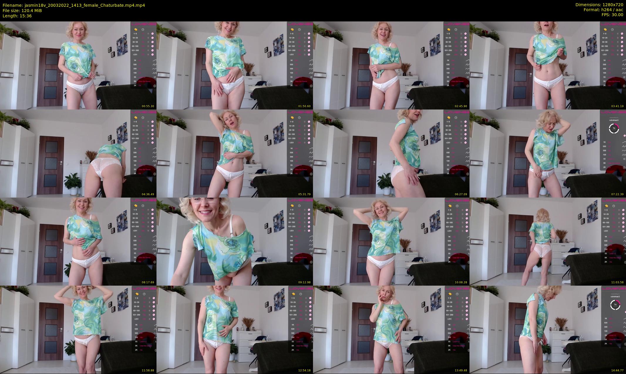 jasmin18v — 16 minute Chaturbate female cam show recording, 720p, Mar 20, 2022