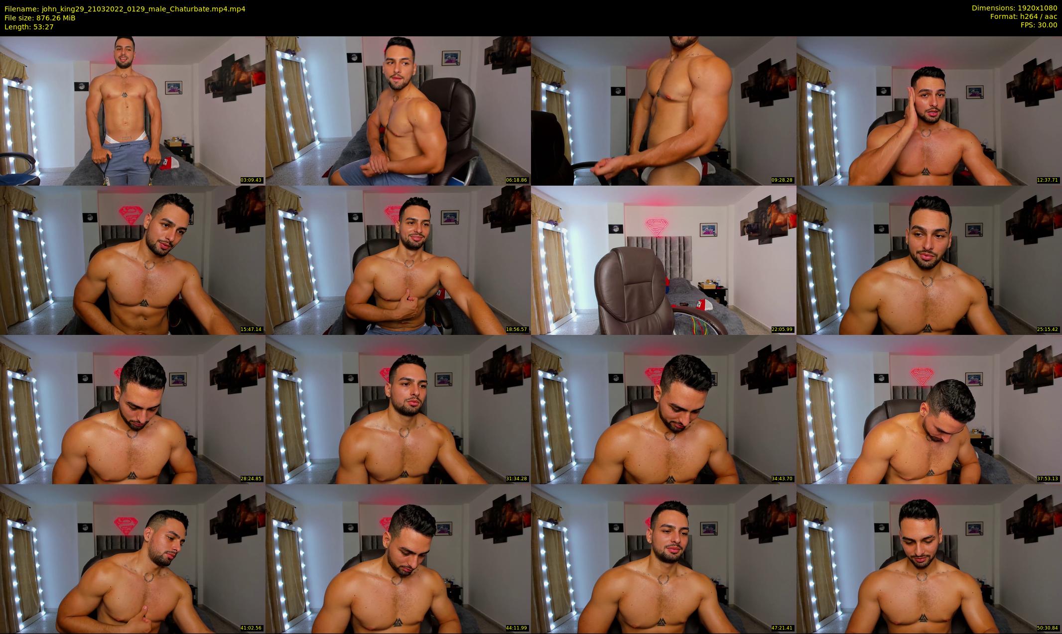 john_king29 — 54 minute Chaturbate male cam show recording, 1080p, Mar 21, 2022