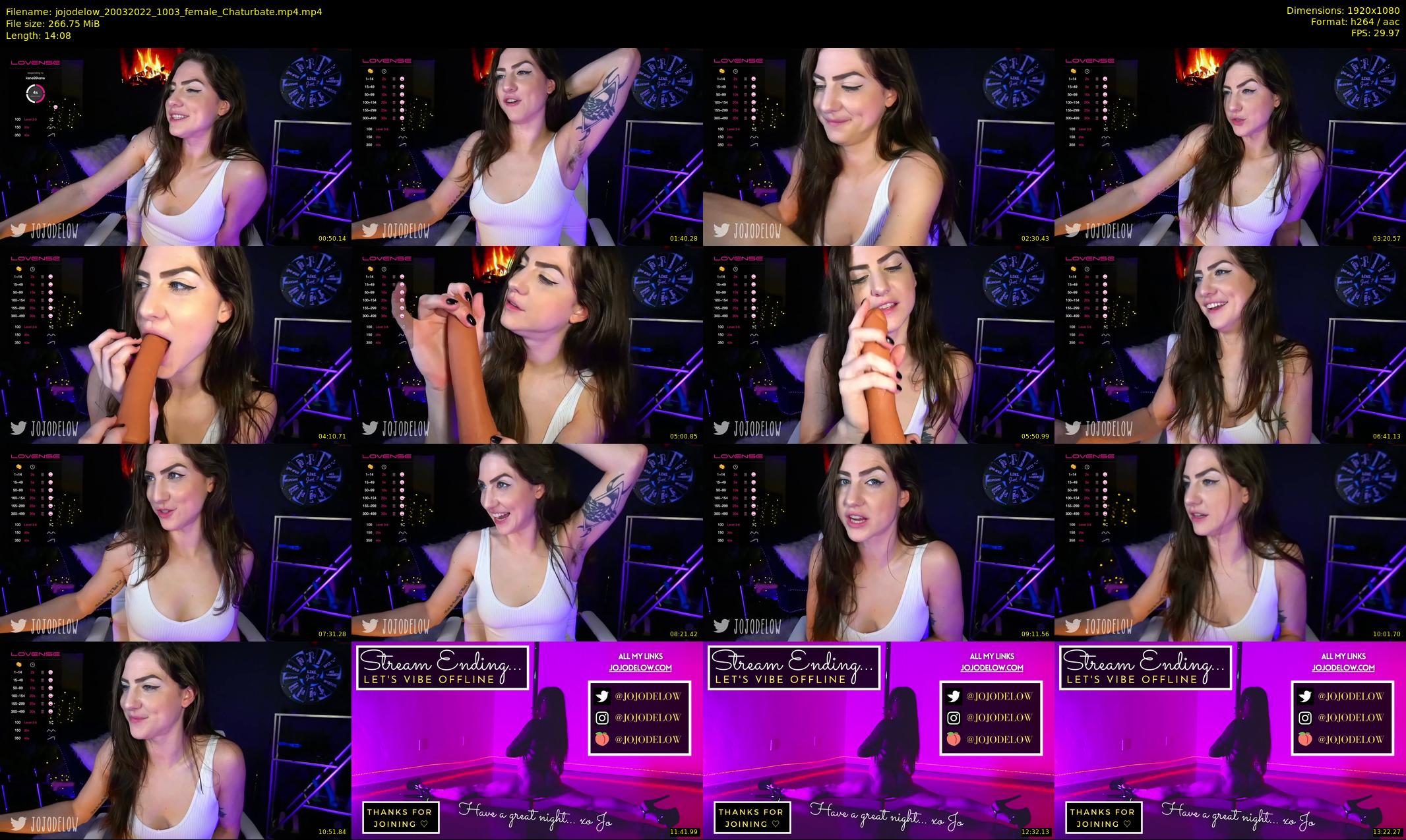 jojodelow — 15 minute Chaturbate female cam show recording, 1080p, Mar 20, 2022