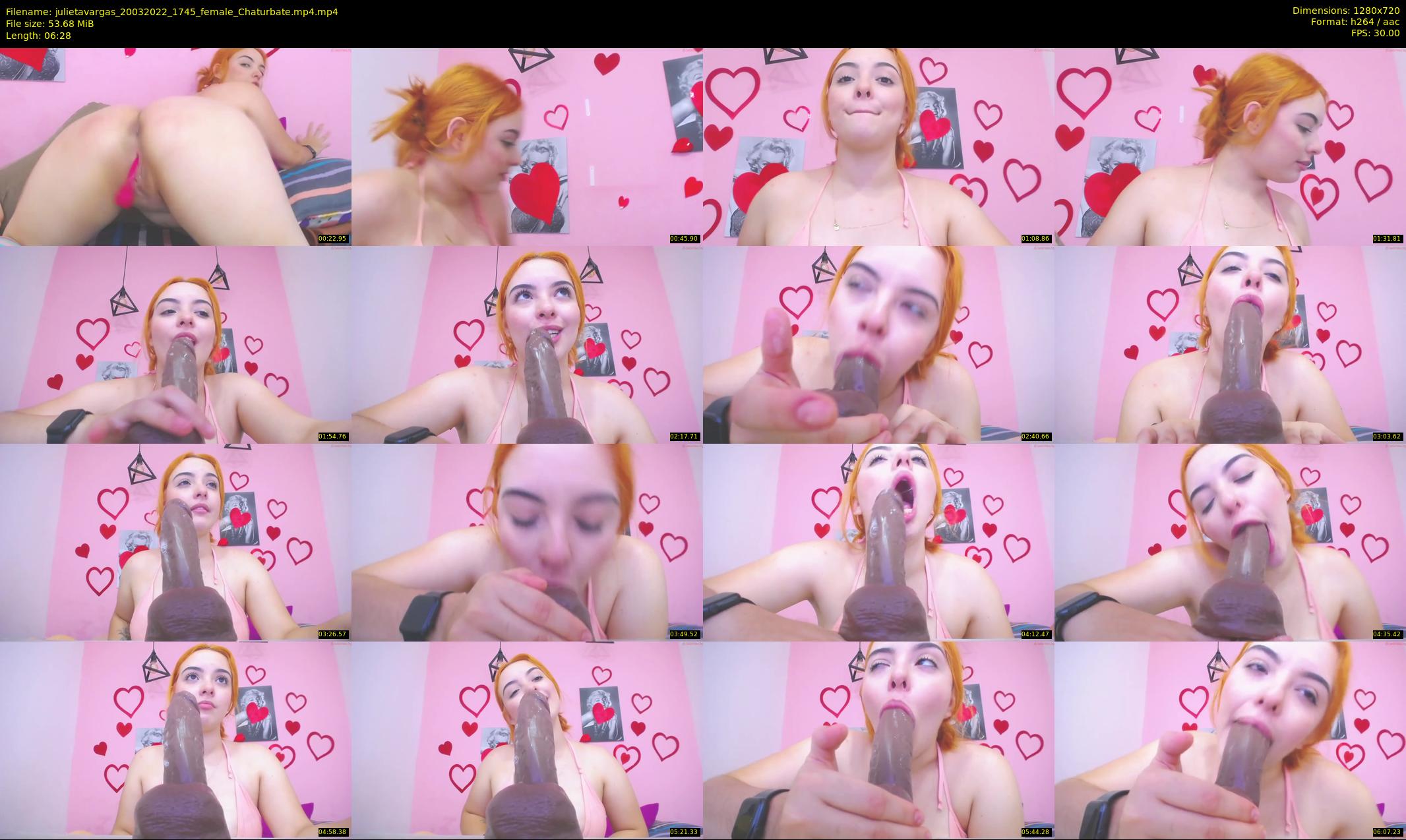 julietavargas — 7 minute Chaturbate female cam show recording, 720p, Mar 20, 2022