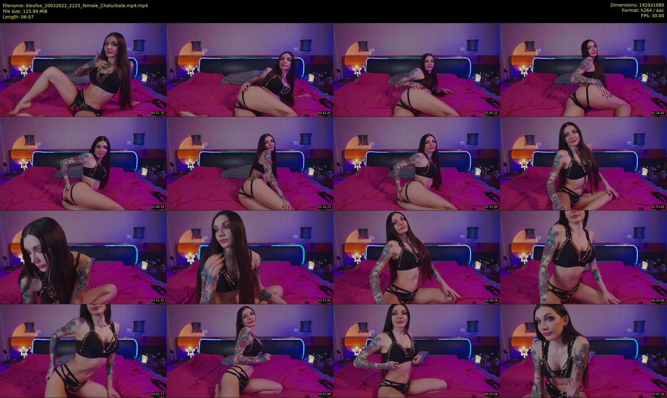 kleofox — 7 minute Chaturbate female cam show recording, 1080p, Mar 20, 2022