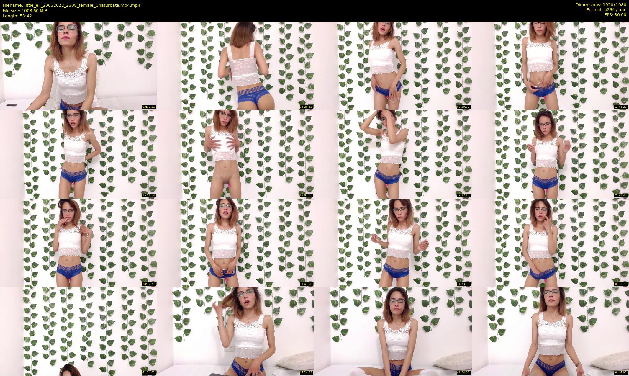 little_eli — 54 minute Chaturbate female cam show recording, 1080p, Mar 20, 2022