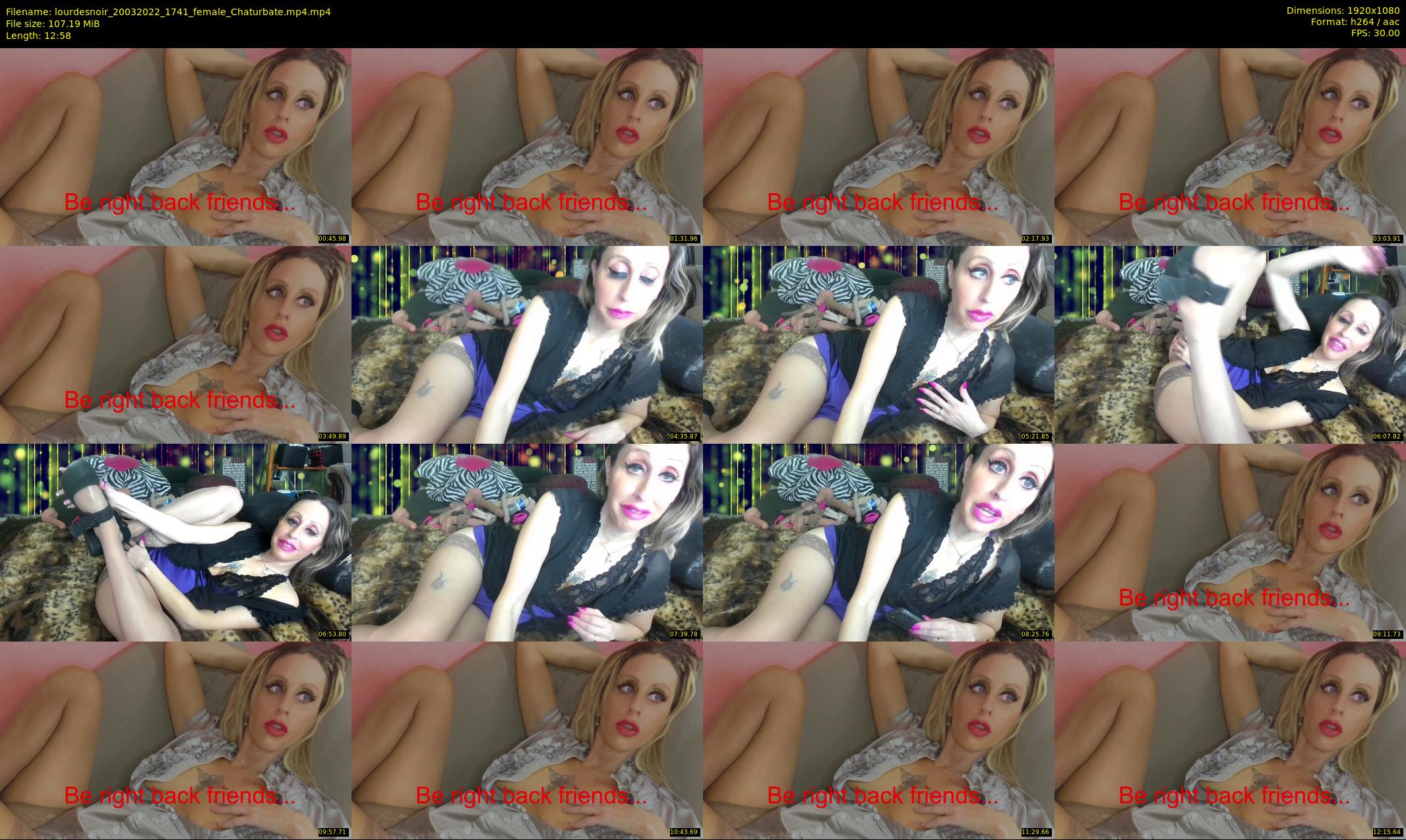 lourdesnoir — 13 minute Chaturbate female cam show recording, 1080p, Mar 20, 2022