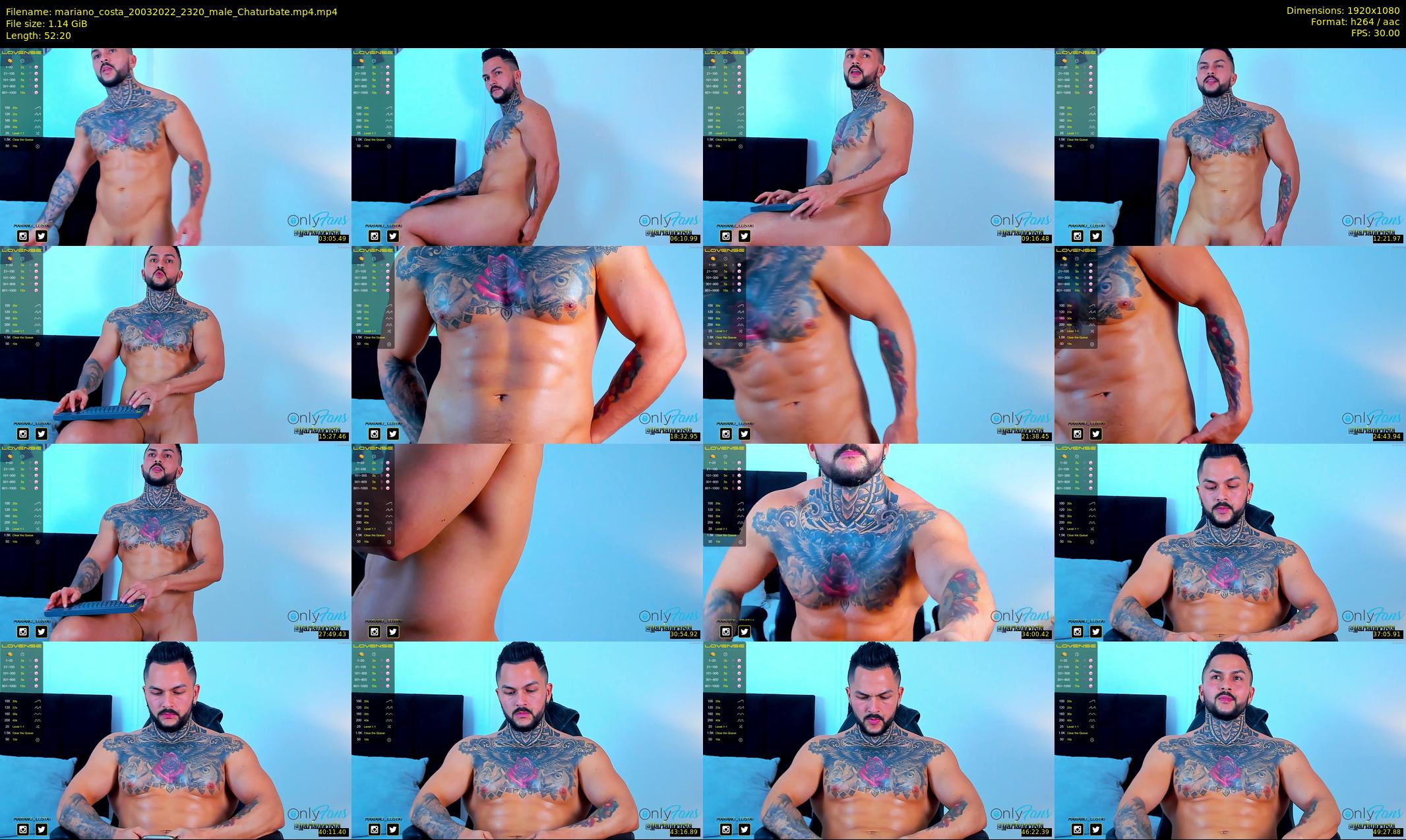 mariano_costa — 53 minute Chaturbate male cam show recording, 1080p, Mar 20, 2022