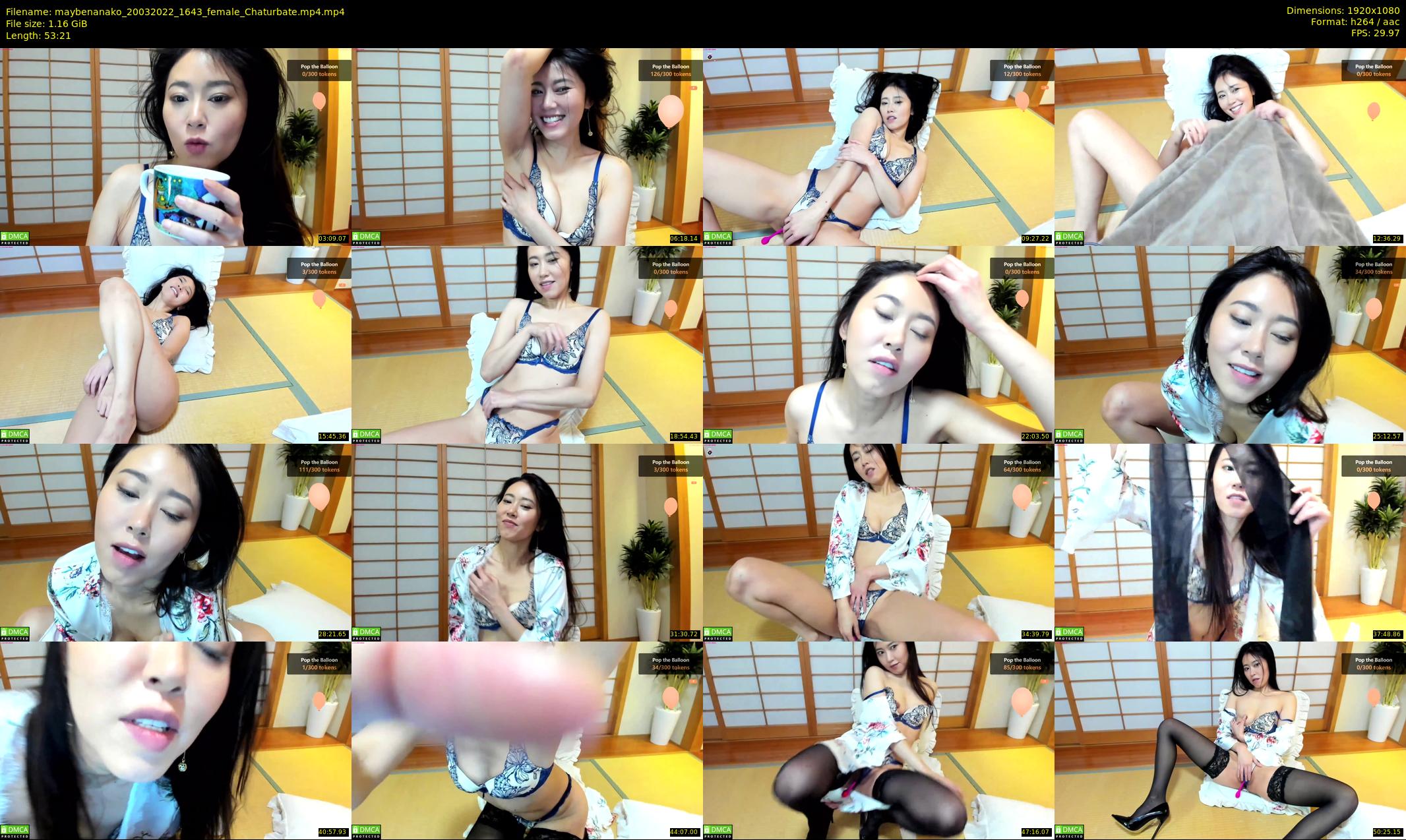 maybenanako — 54 minute Chaturbate female cam show recording, 1080p, Mar 20, 2022