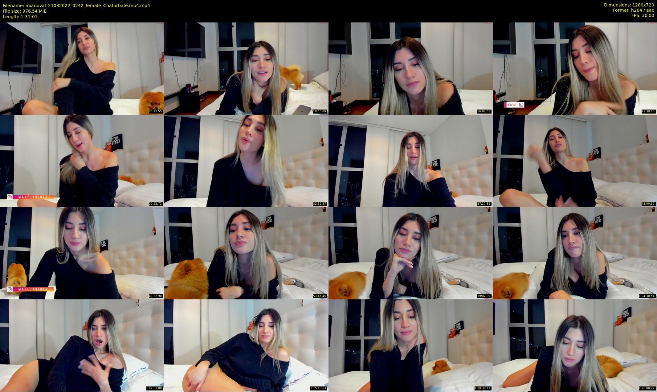 miaduval — 92 minute Chaturbate female cam show recording, 720p, Mar 21, 2022