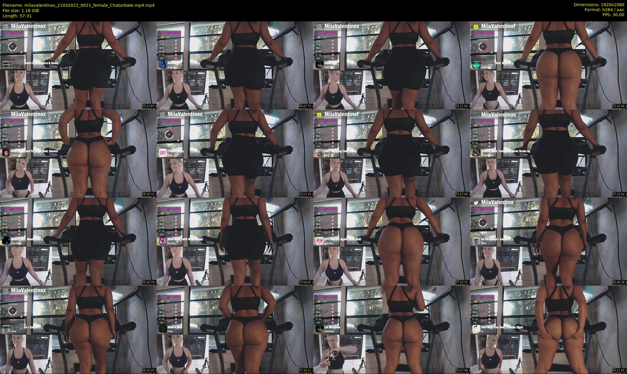 milavalentinax — 58 minute Chaturbate female cam show recording, 1080p, Mar 21, 2022