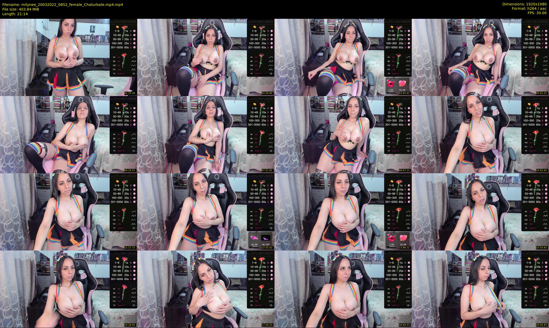 milynee — 22 minute Chaturbate female cam show recording, 1080p, Mar 20, 2022