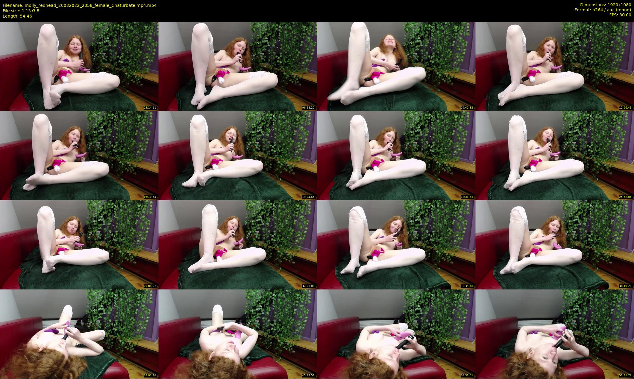 molly_redhead — 55 minute Chaturbate female cam show recording, 1080p, Mar 20, 2022