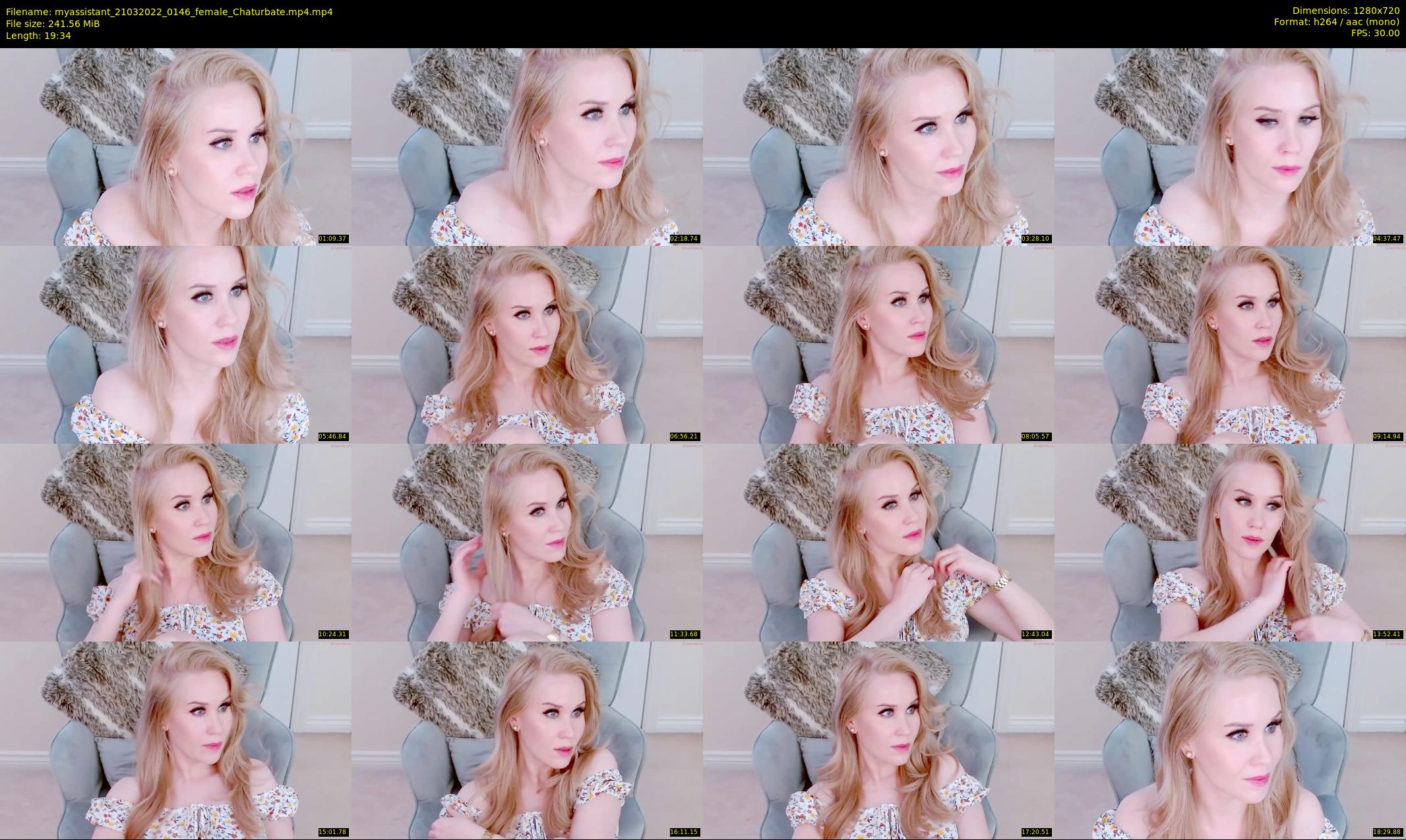 myassistant — 20 minute Chaturbate female cam show recording, 720p, Mar 21, 2022