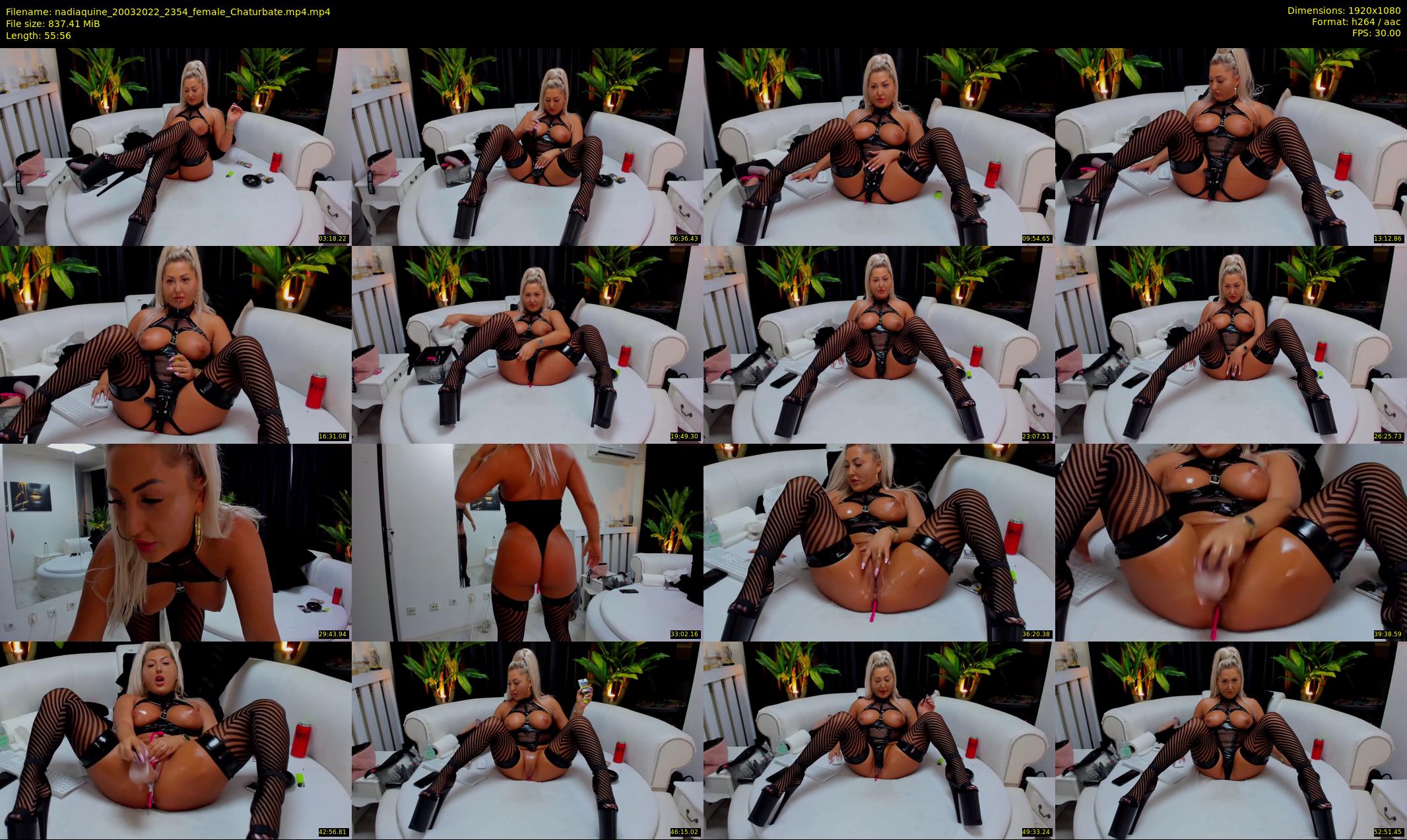 nadiaquine — 56 minute Chaturbate female cam show recording, 1080p, Mar 20, 2022