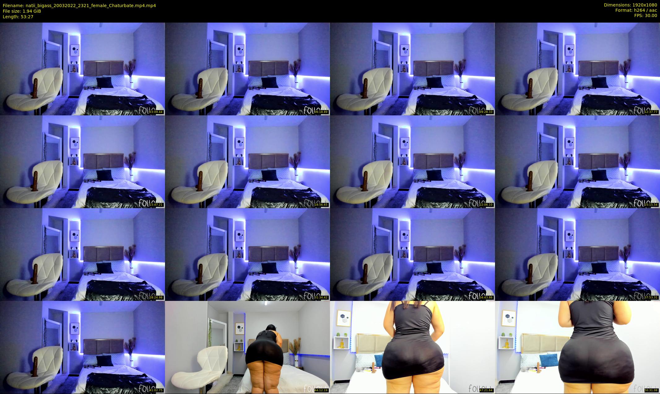 natii_bigass — 54 minute Chaturbate female cam show recording, 1080p, Mar 20, 2022