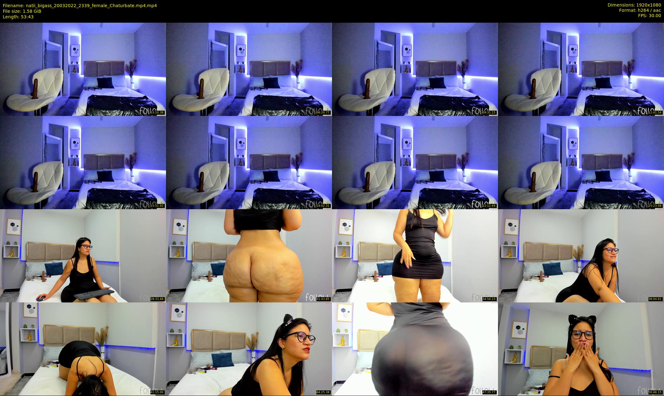 natii_bigass — 54 minute Chaturbate female cam show recording, 1080p, Mar 20, 2022