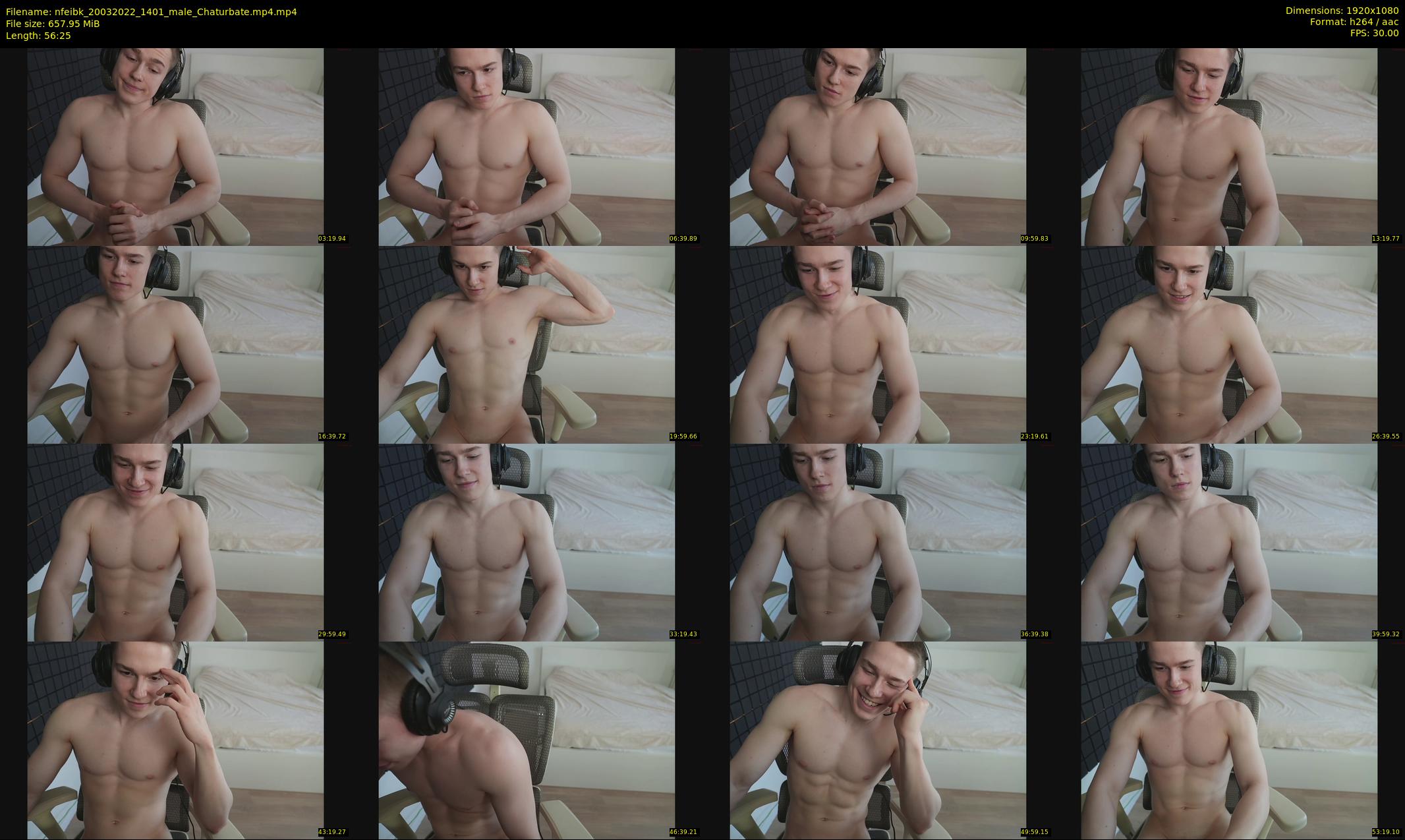 nfeibk — 57 minute Chaturbate male cam show recording, 1080p, Mar 20, 2022