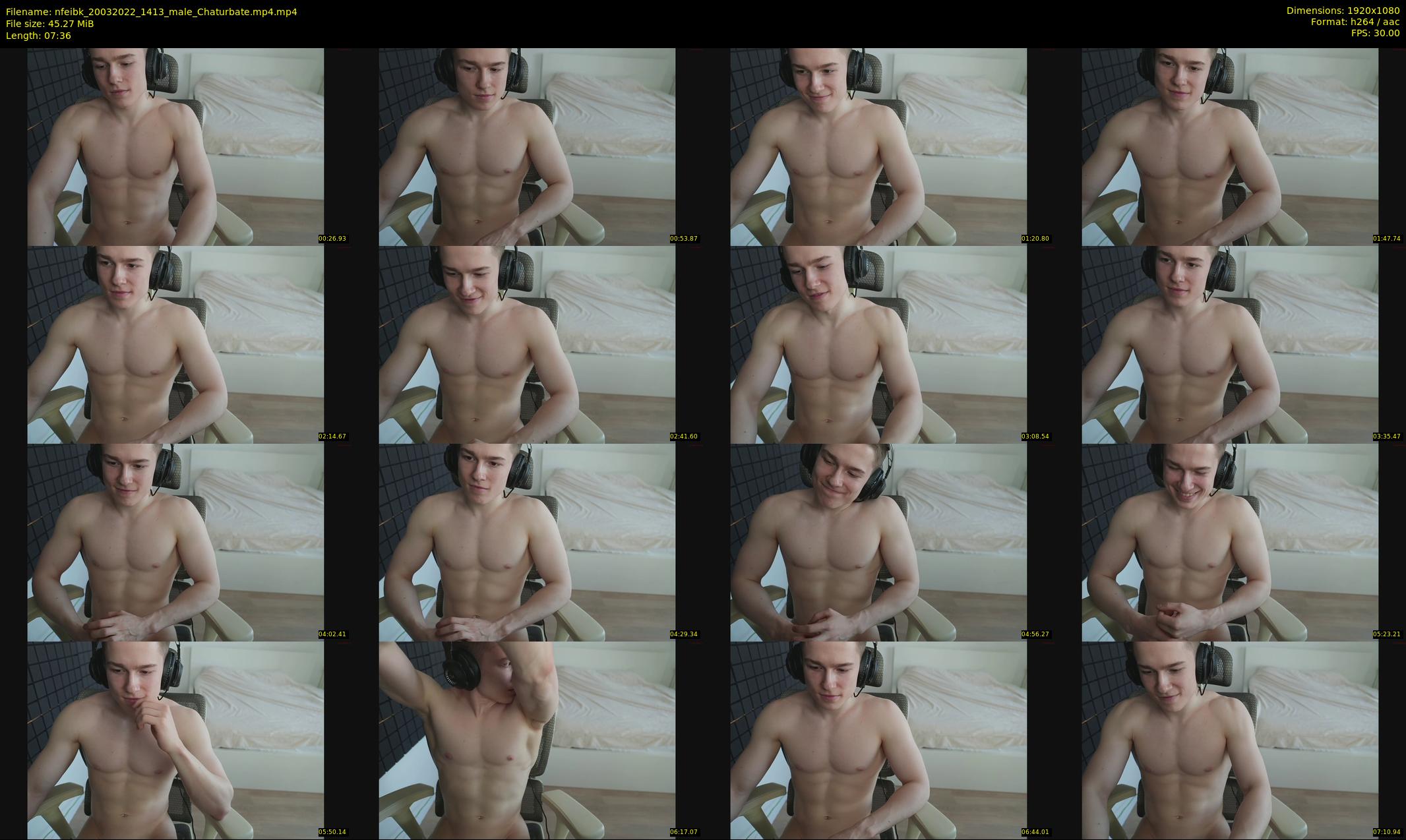 nfeibk — 8 minute Chaturbate male cam show recording, 1080p, Mar 20, 2022