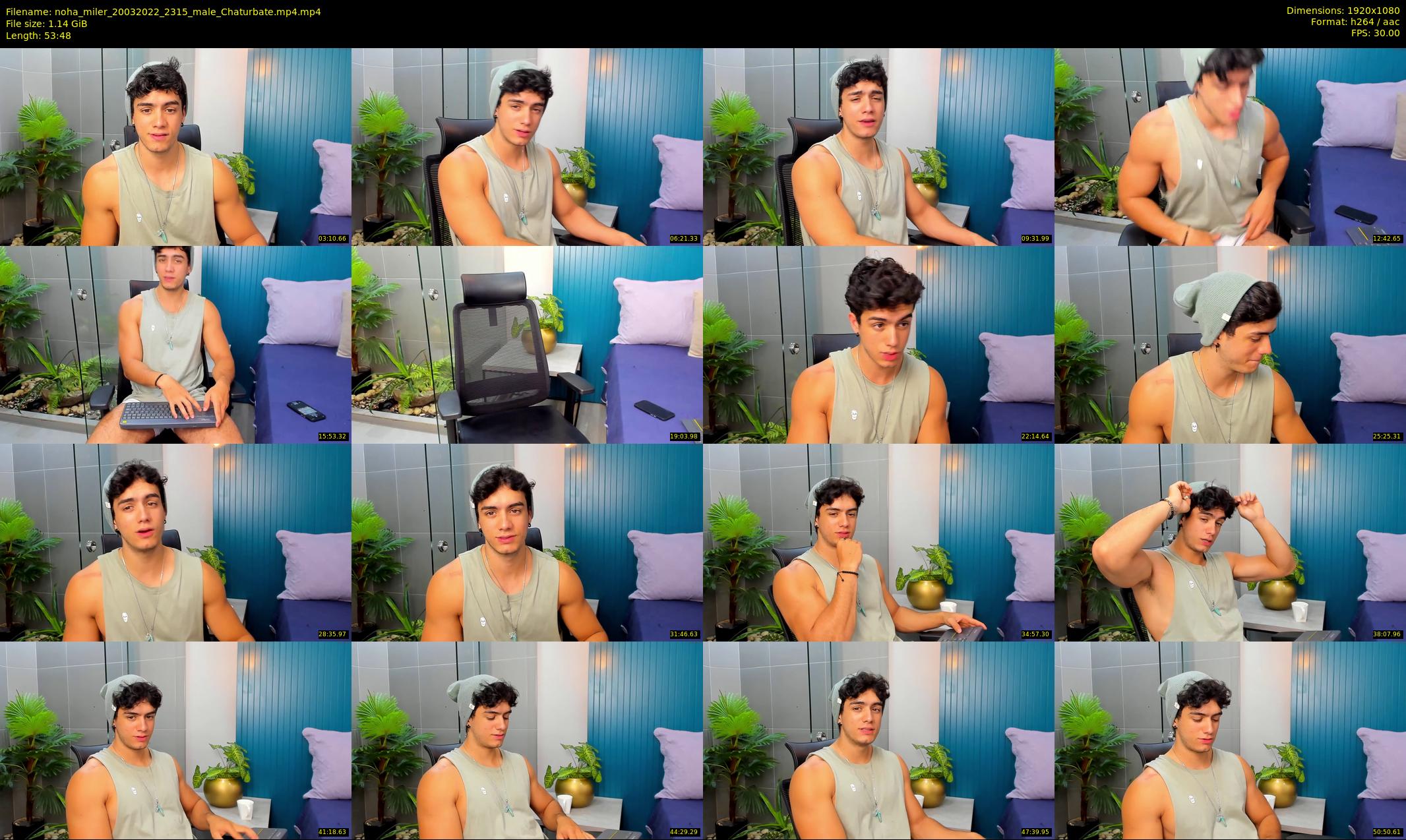 noha_miler — 54 minute Chaturbate male cam show recording, 1080p, Mar 20, 2022