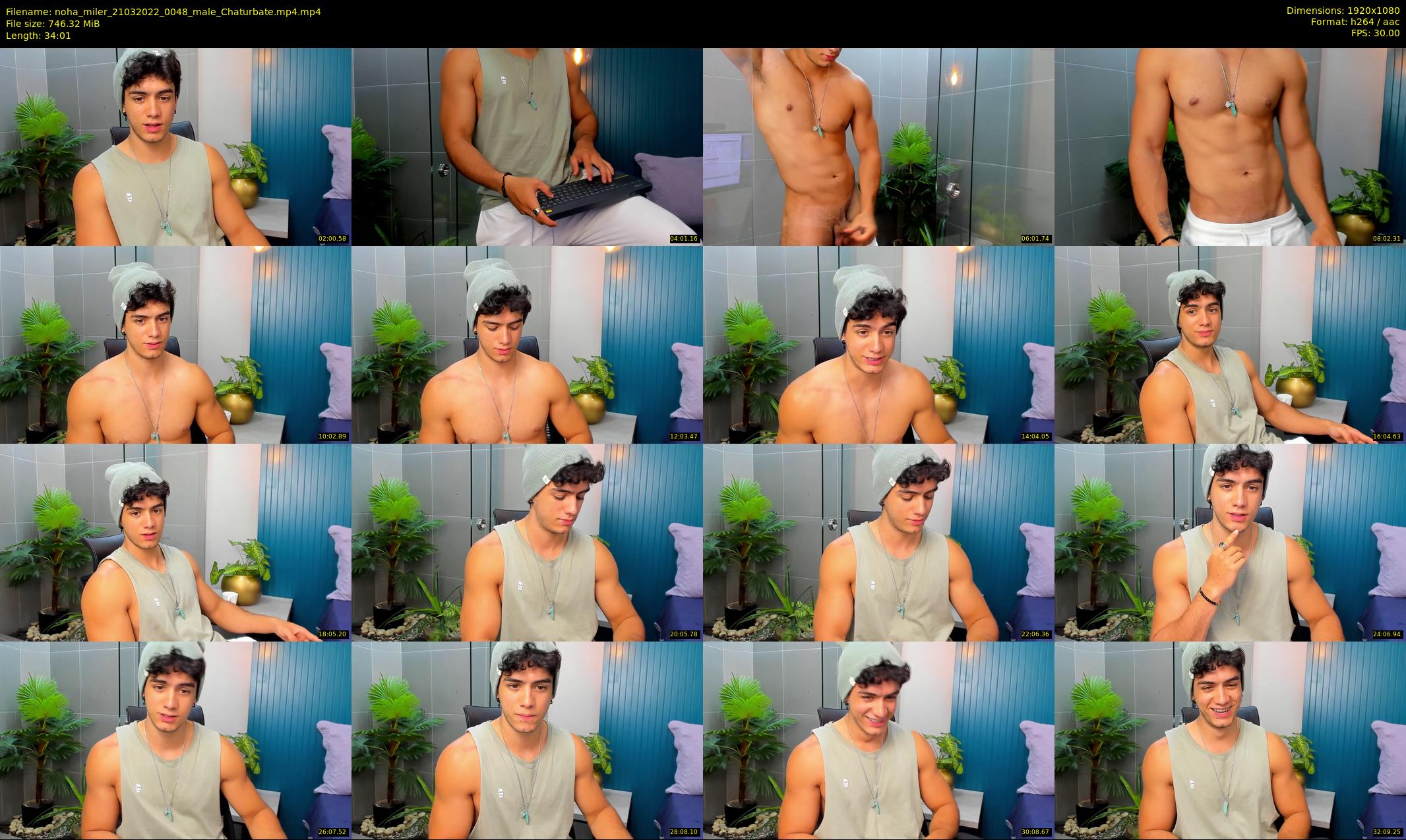 noha_miler — 35 minute Chaturbate male cam show recording, 1080p, Mar 21, 2022