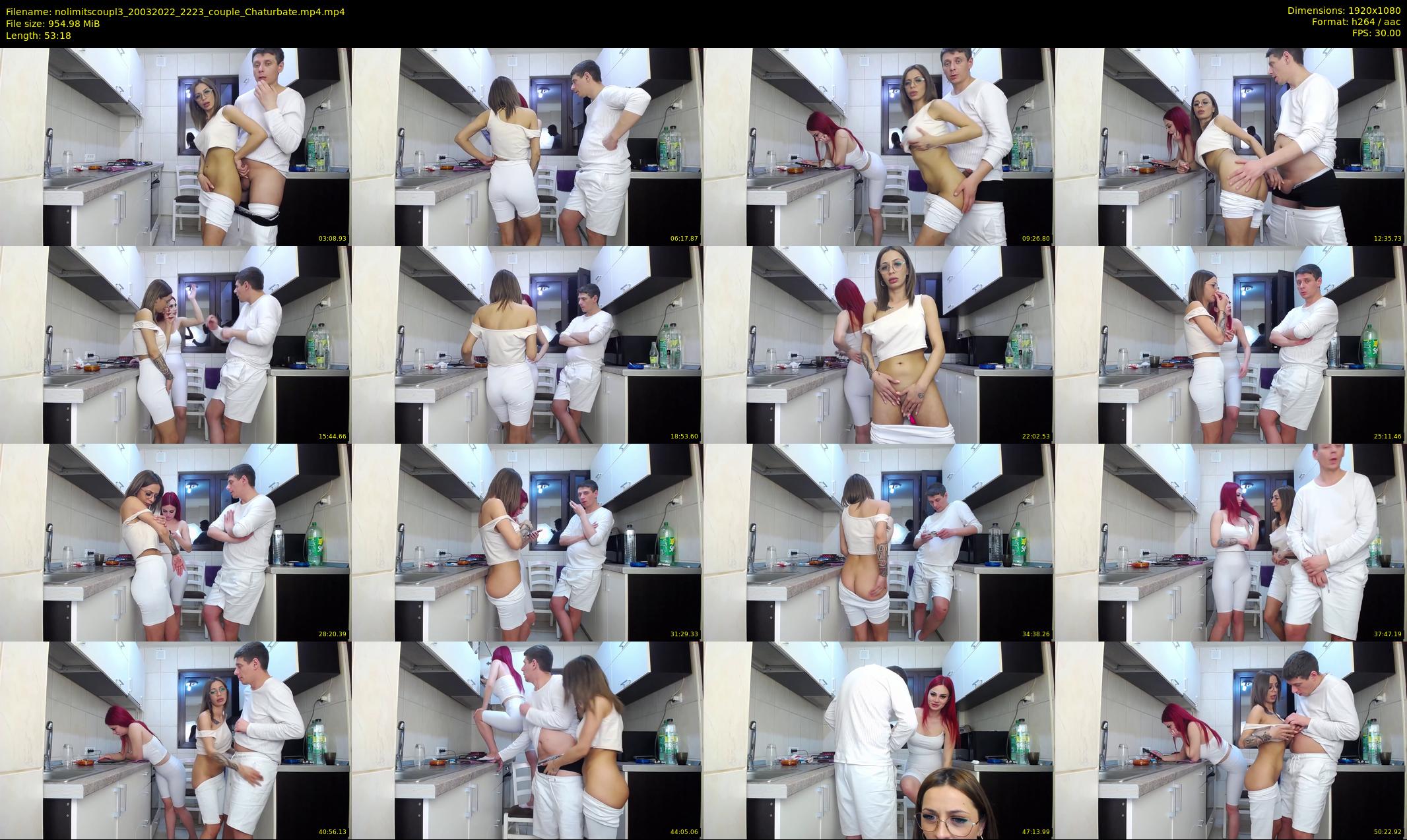 nolimitscoupl3 — 54 minute Chaturbate couple cam show recording, 1080p, Mar 20, 2022
