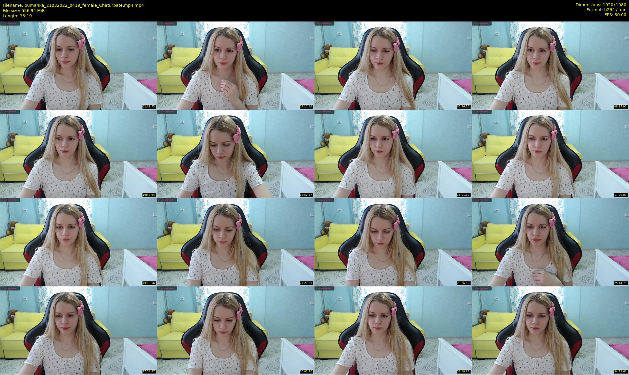 puma4ka — 37 minute Chaturbate female cam show recording, 1080p, Mar 21, 2022