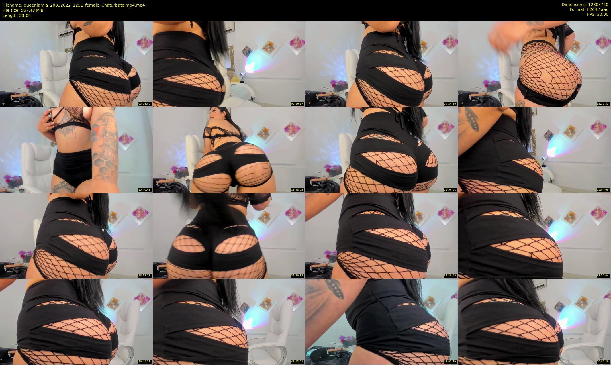 queenlamia — 54 minute Chaturbate female cam show recording, 720p, Mar 20, 2022