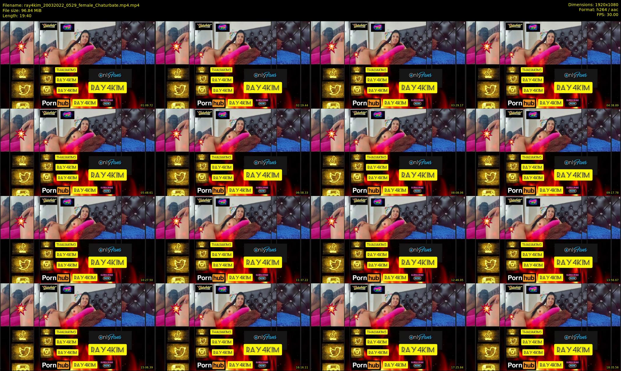ray4kim — 20 minute Chaturbate couple cam show recording, 1080p, Mar 20, 2022