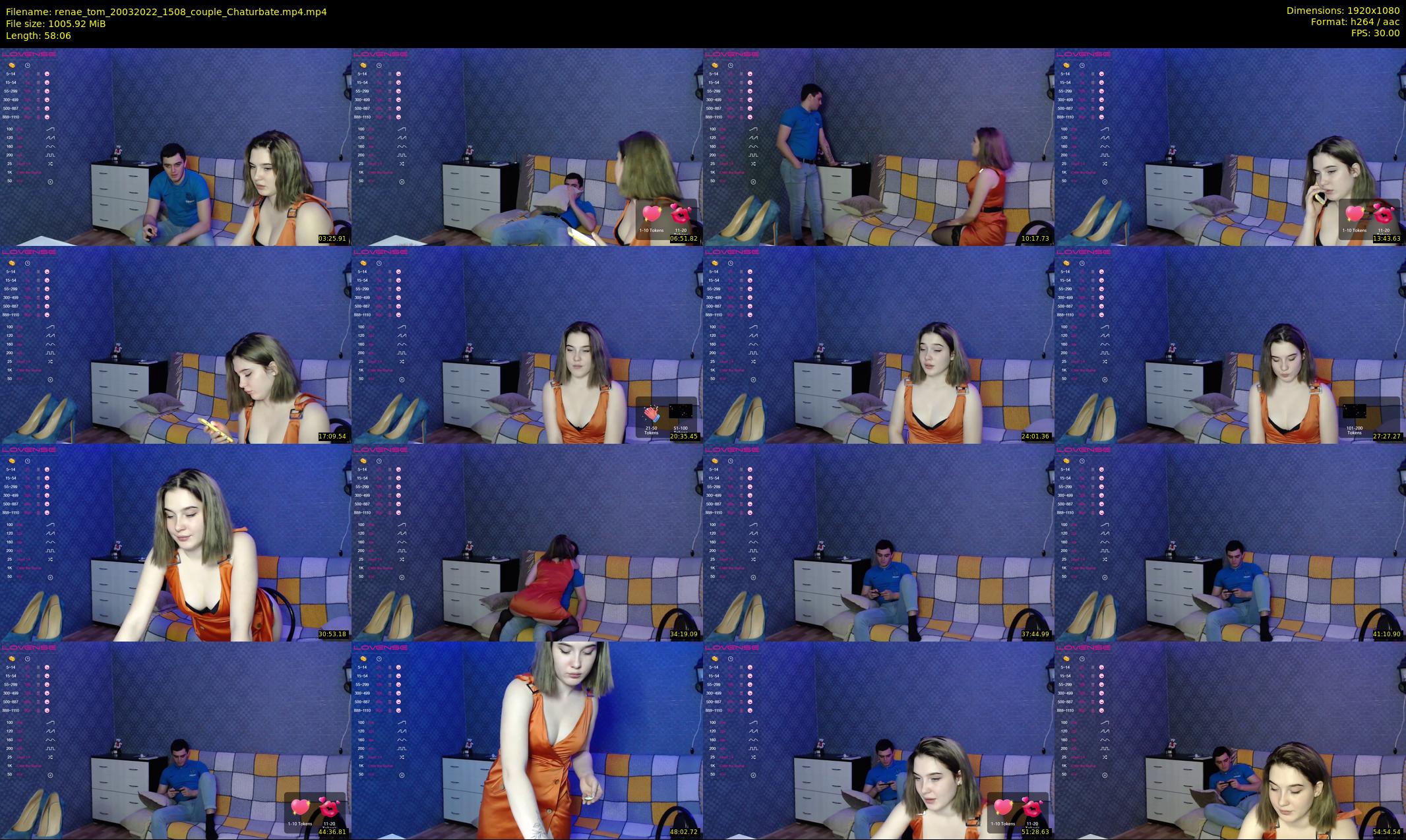 renae_tom — 59 minute Chaturbate couple cam show recording, 1080p, Mar 20, 2022