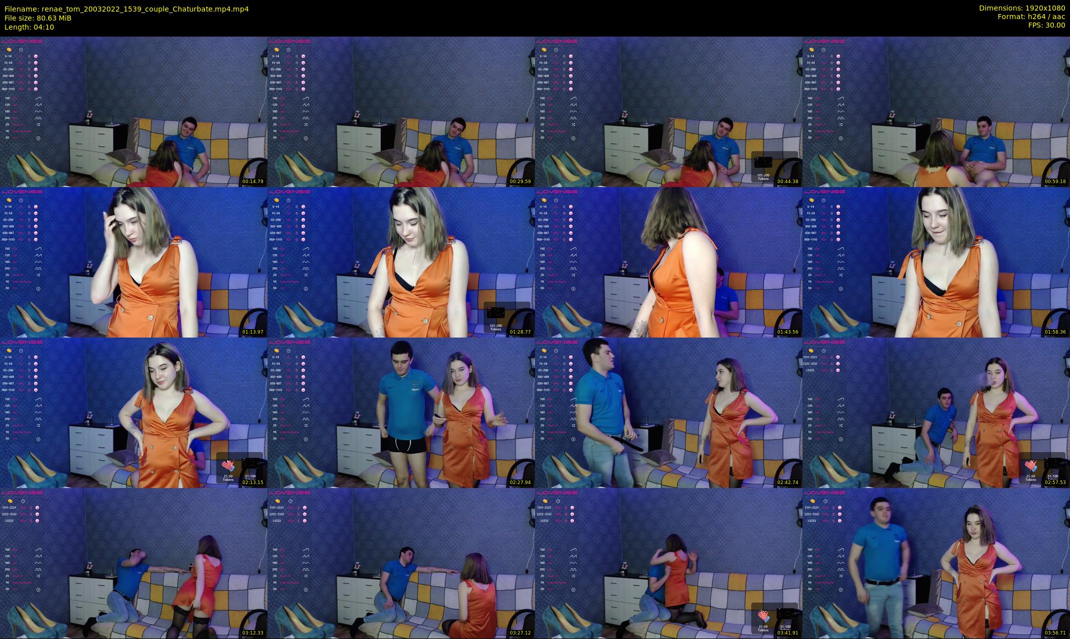 renae_tom — 5 minute Chaturbate couple cam show recording, 1080p, Mar 20, 2022