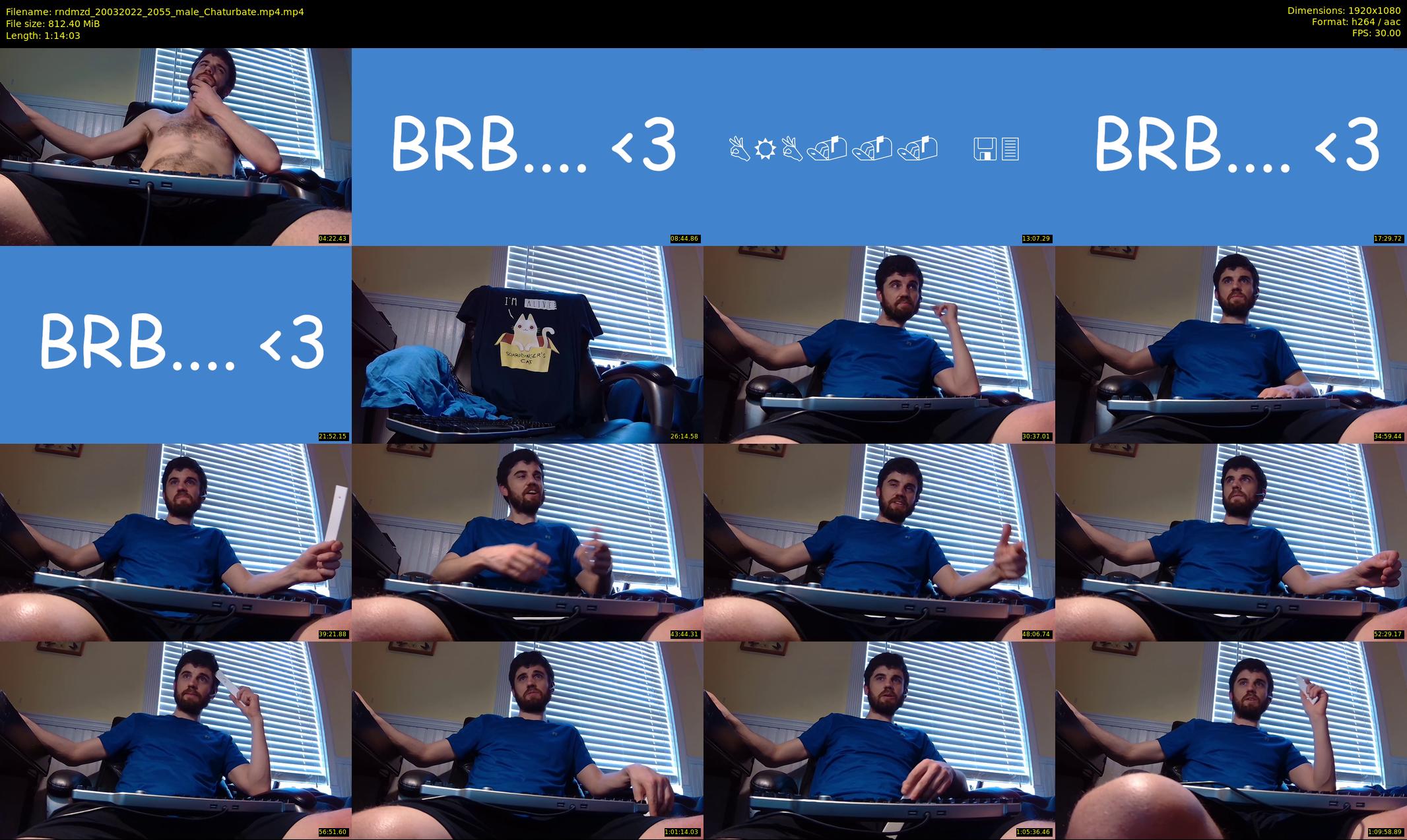 rndmzd — 75 minute Chaturbate male cam show recording, 1080p, Mar 20, 2022