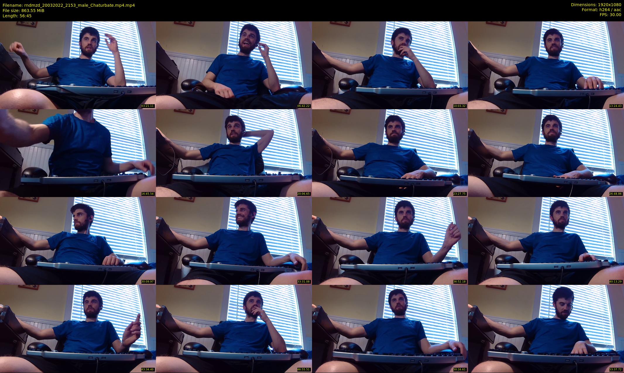 rndmzd — 57 minute Chaturbate male cam show recording, 1080p, Mar 20, 2022