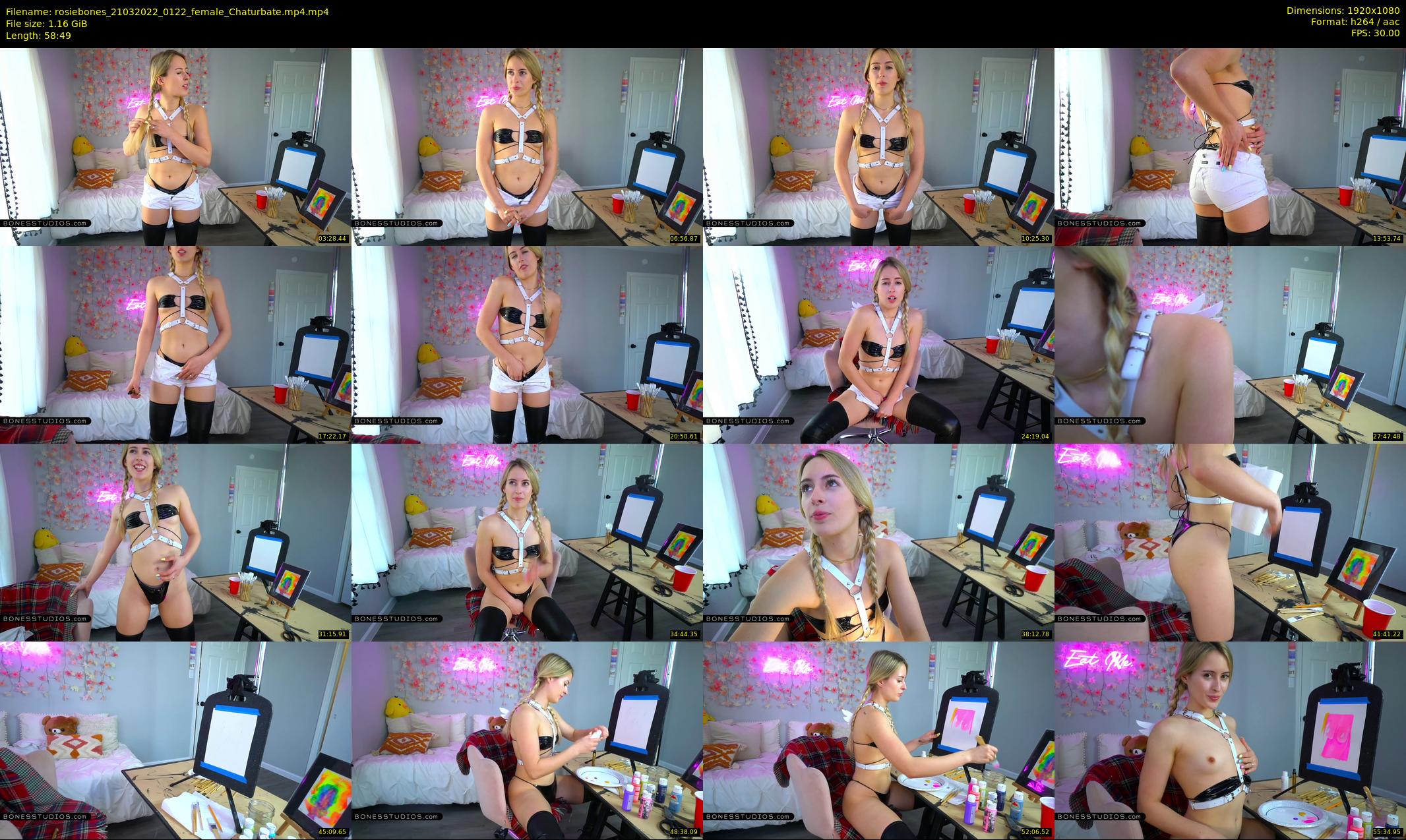 rosiebones — 59 minute Chaturbate female cam show recording, 1080p, Mar 21, 2022