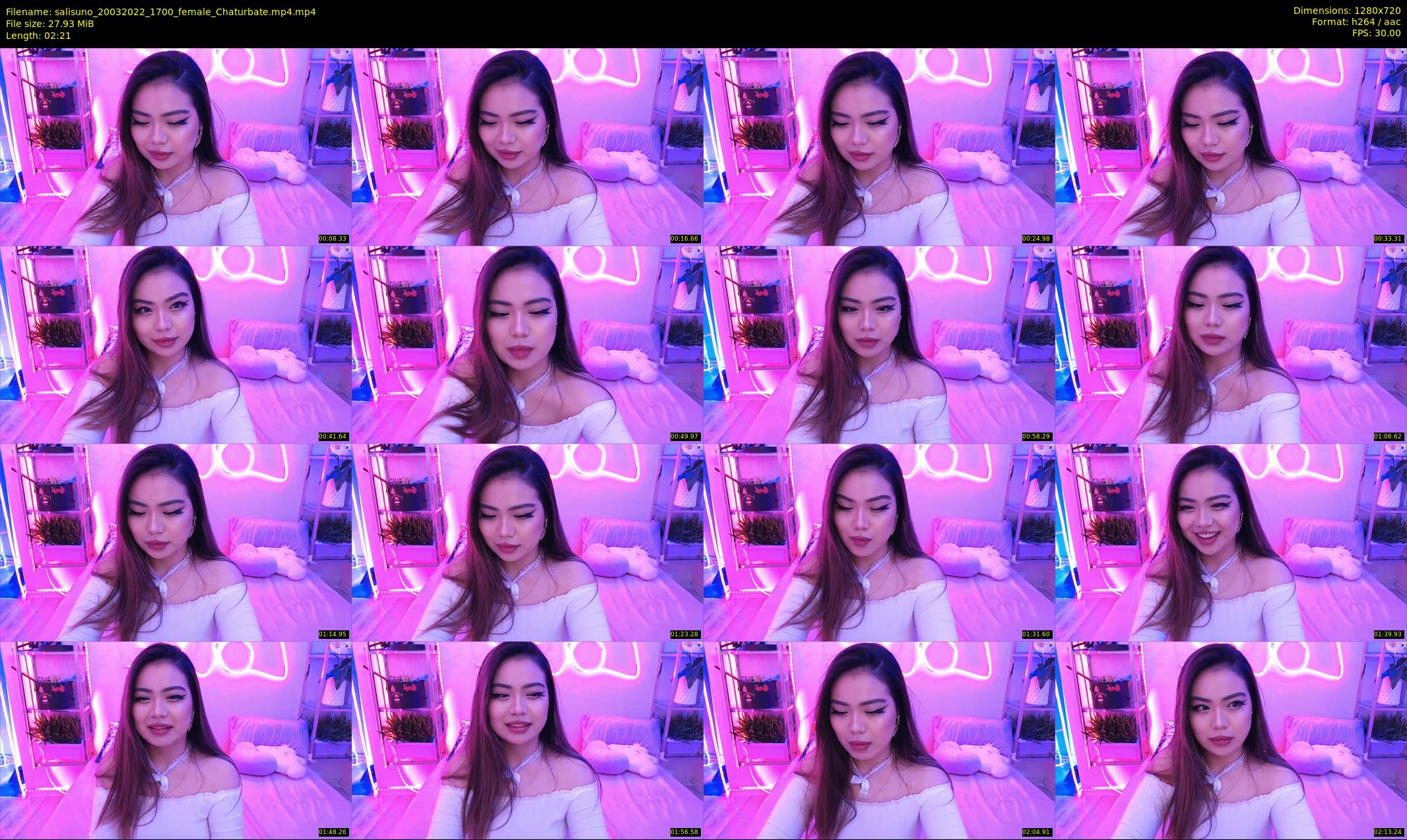 salisuno — 3 minute Chaturbate female cam show recording, 720p, Mar 20, 2022