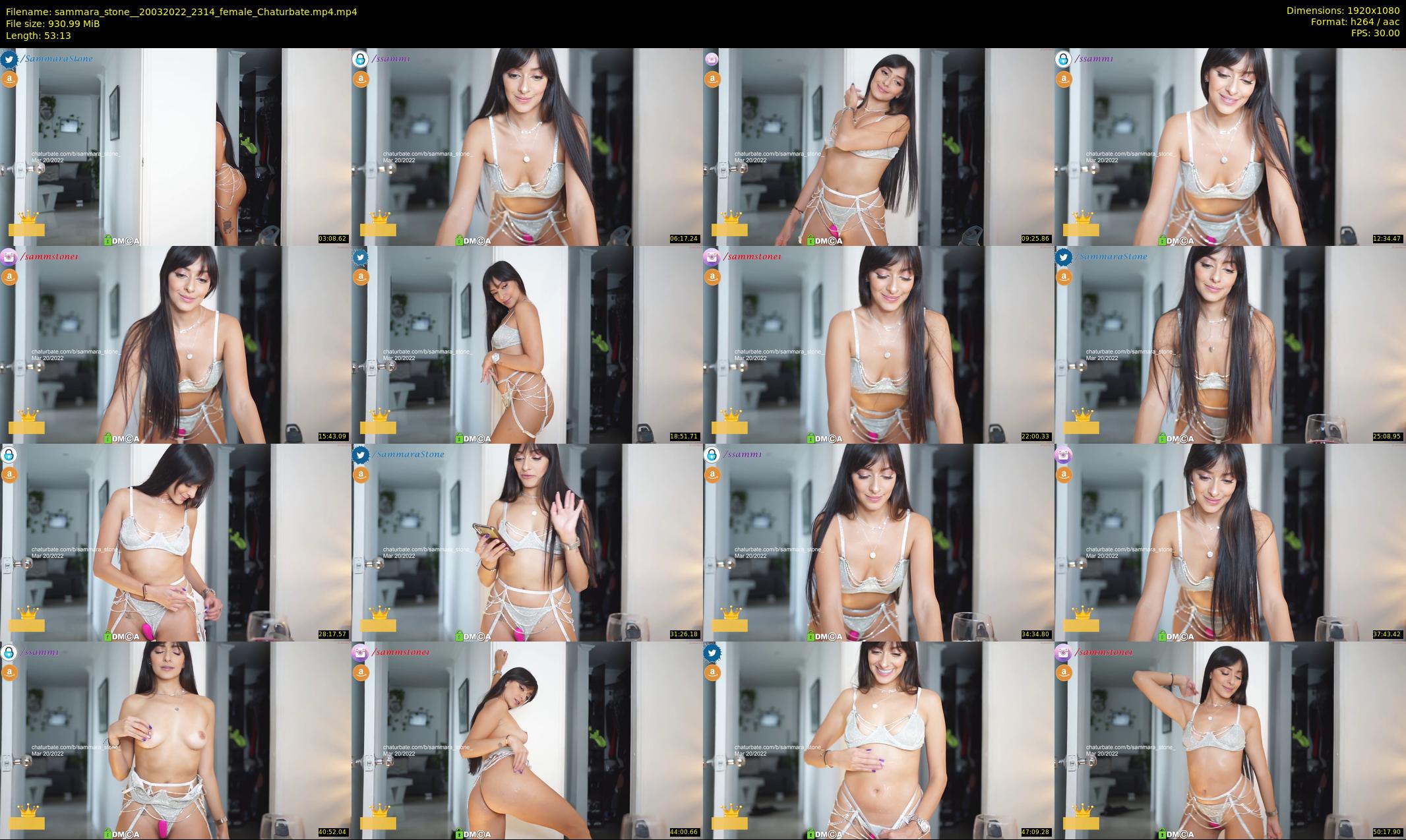 sammara_stone_ — 54 minute Chaturbate female cam show recording, 1080p, Mar 20, 2022