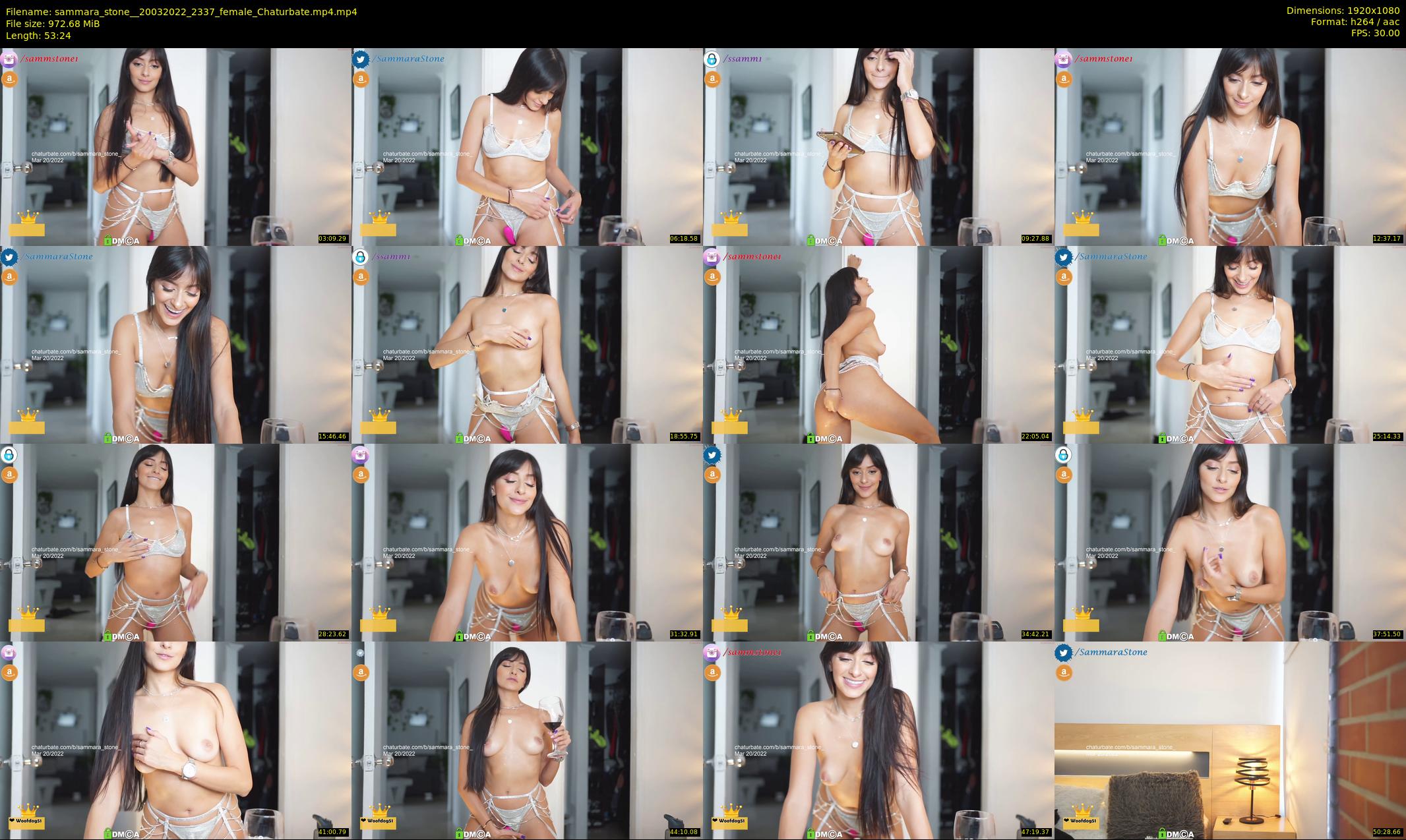 sammara_stone_ — 54 minute Chaturbate female cam show recording, 1080p, Mar 20, 2022