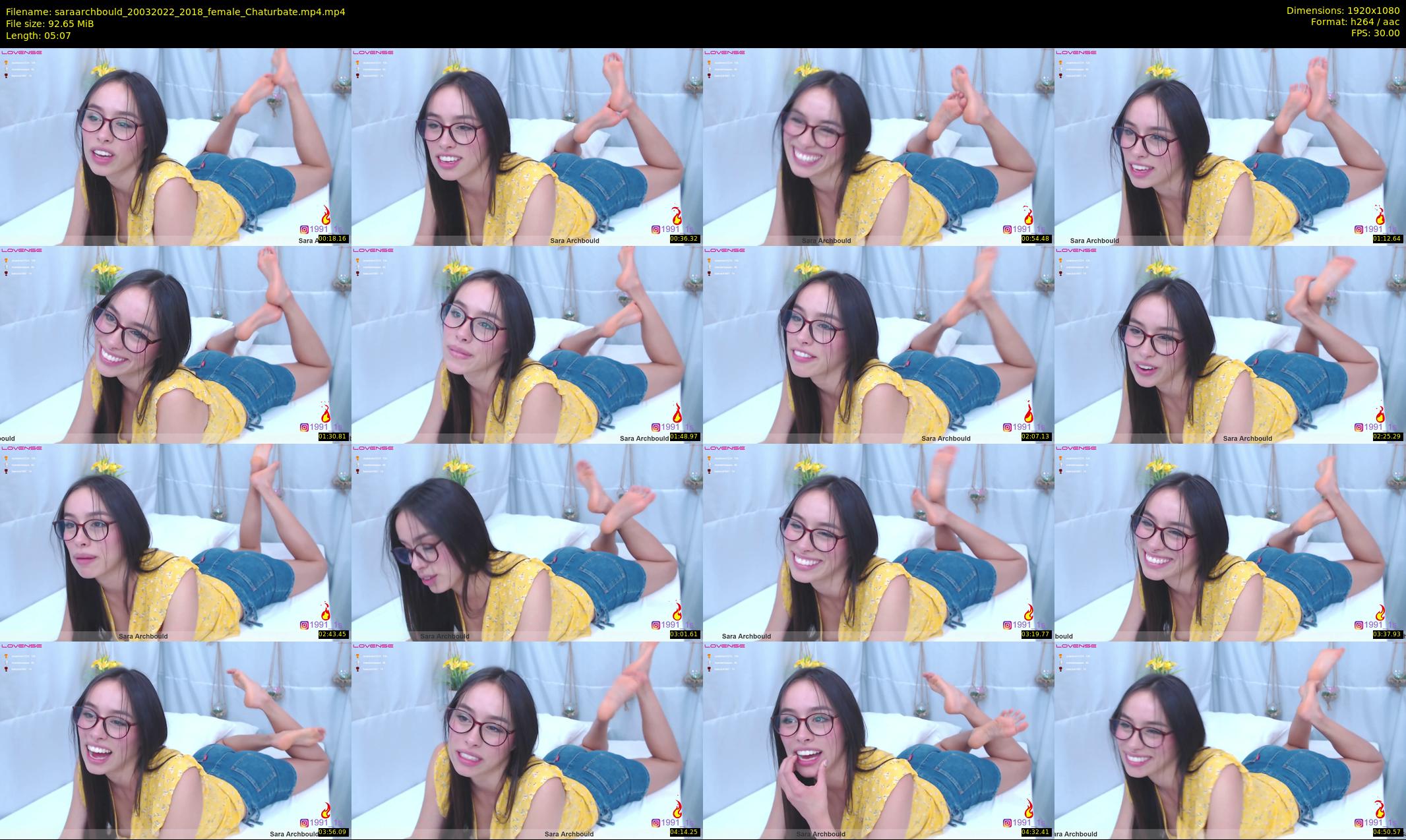 saraarchbould — 6 minute Chaturbate female cam show recording, 1080p, Mar 20, 2022