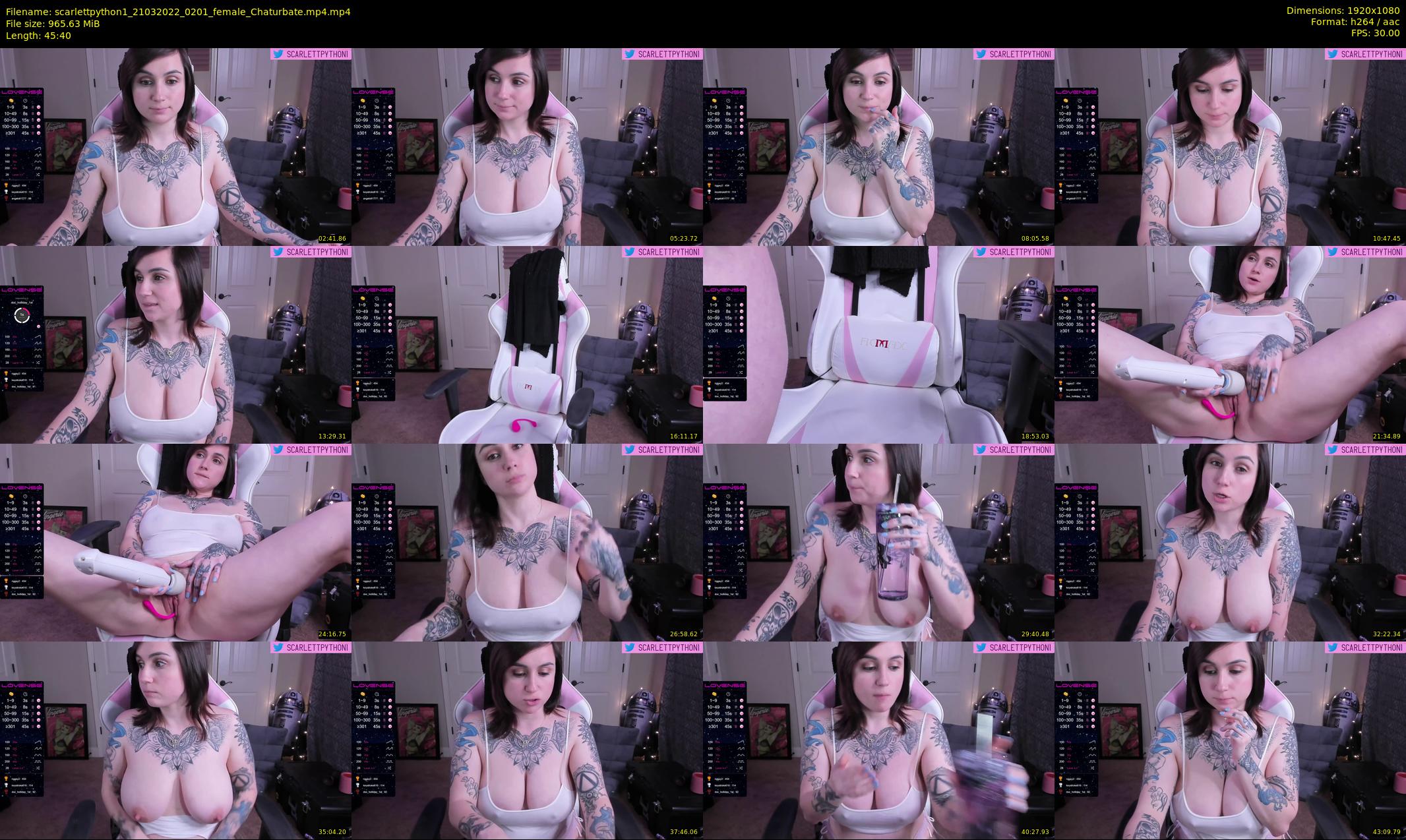 scarlettpython1 — 46 minute Chaturbate female cam show recording, 1080p, Mar 21, 2022
