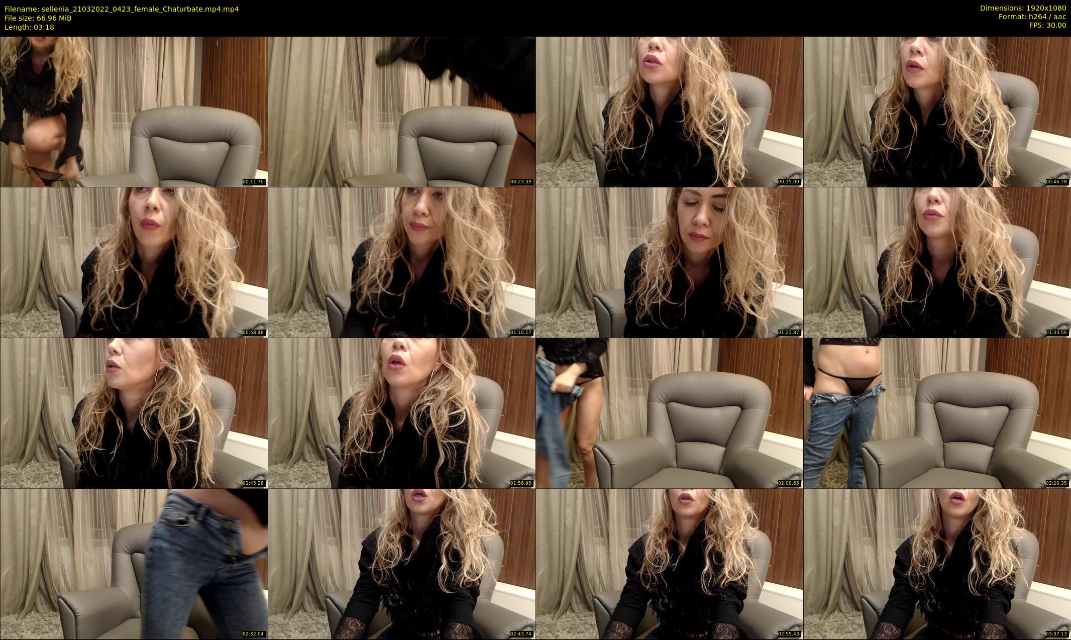sellenia — 4 minute Chaturbate female cam show recording, 1080p, Mar 21, 2022