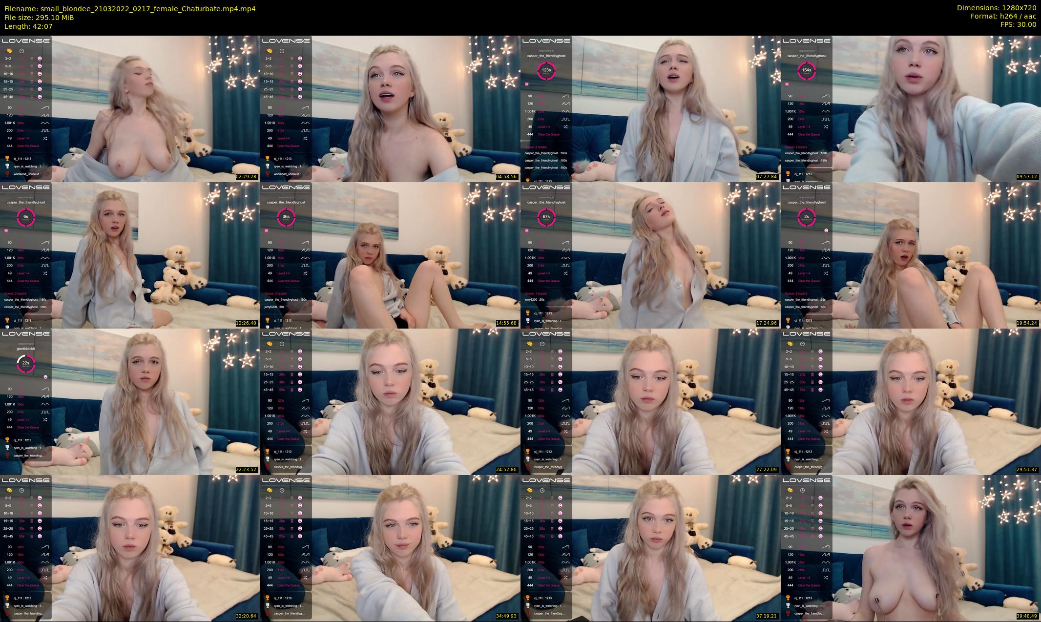 small_blondee — 43 minute Chaturbate female cam show recording, 720p, Mar 21, 2022