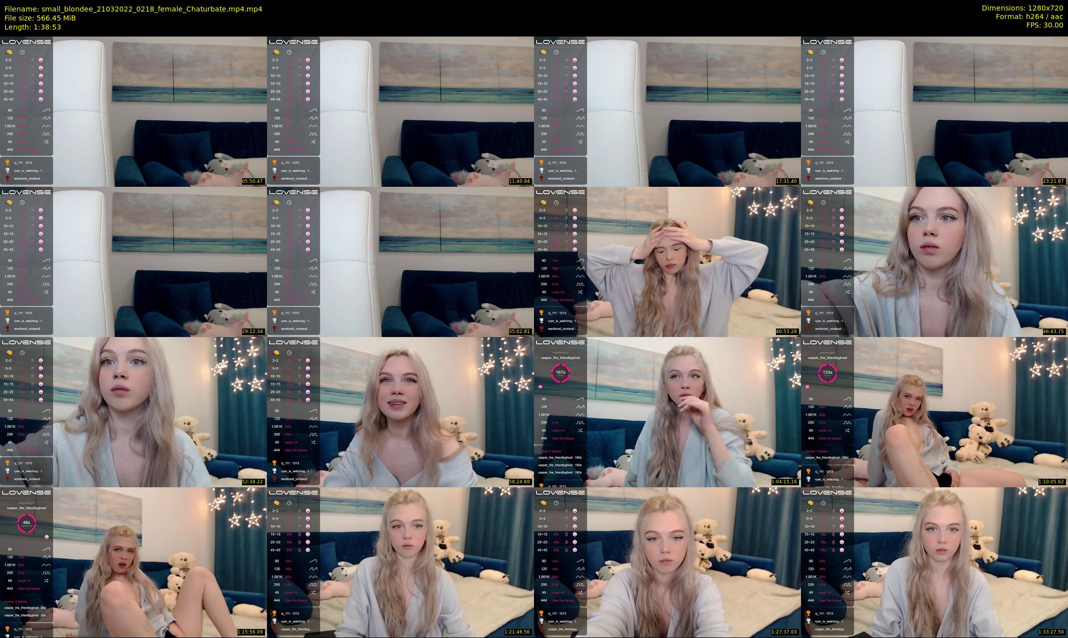 small_blondee — 99 minute Chaturbate female cam show recording, 720p, Mar 21, 2022