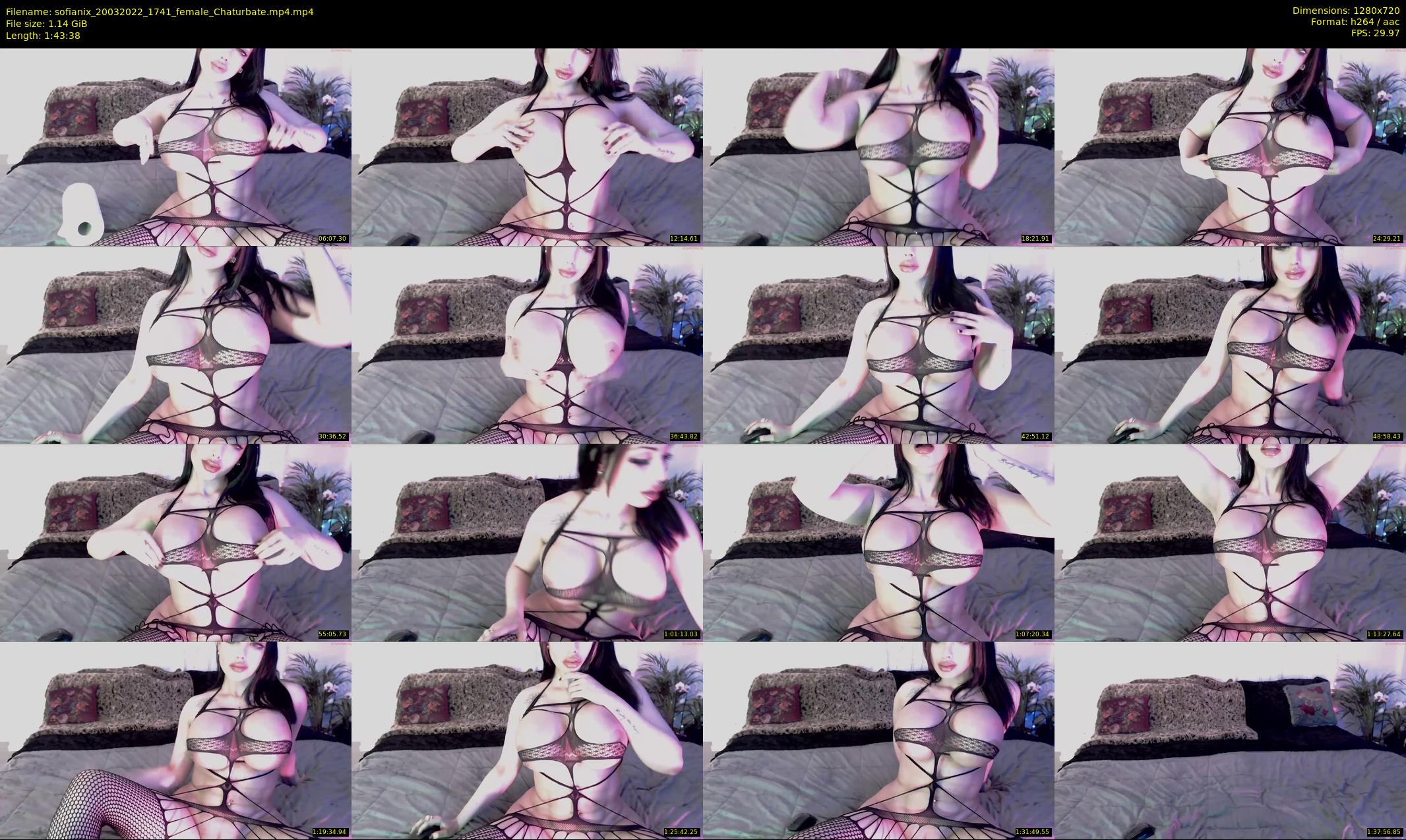 sofianix — 104 minute Chaturbate female cam show recording, 720p, Mar 20, 2022