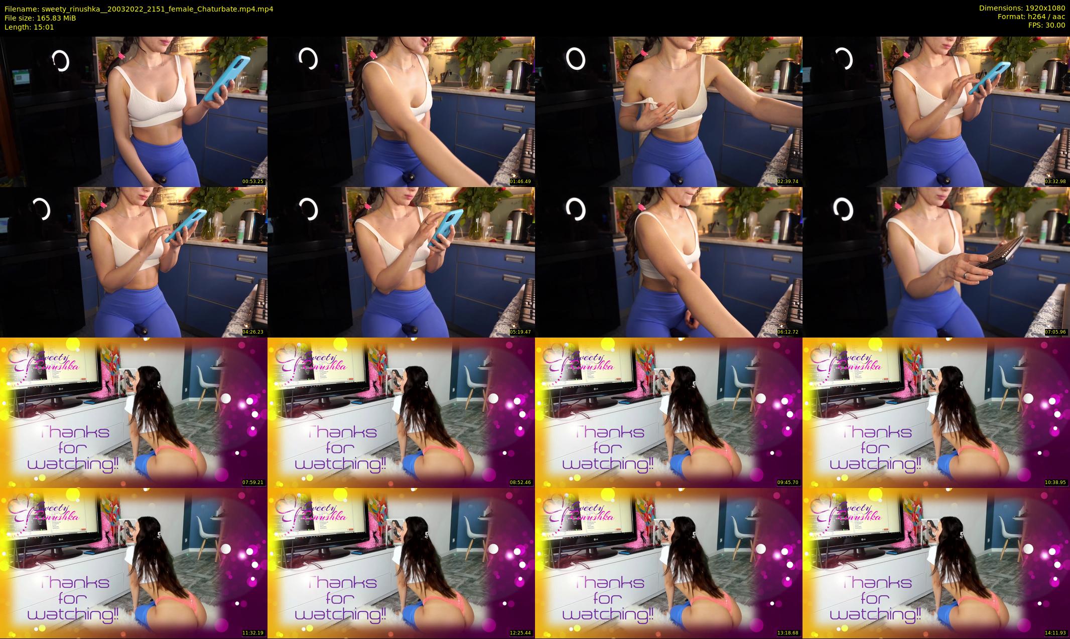 sweety_rinushka_ — 16 minute Chaturbate female cam show recording, 1080p, Mar 20, 2022