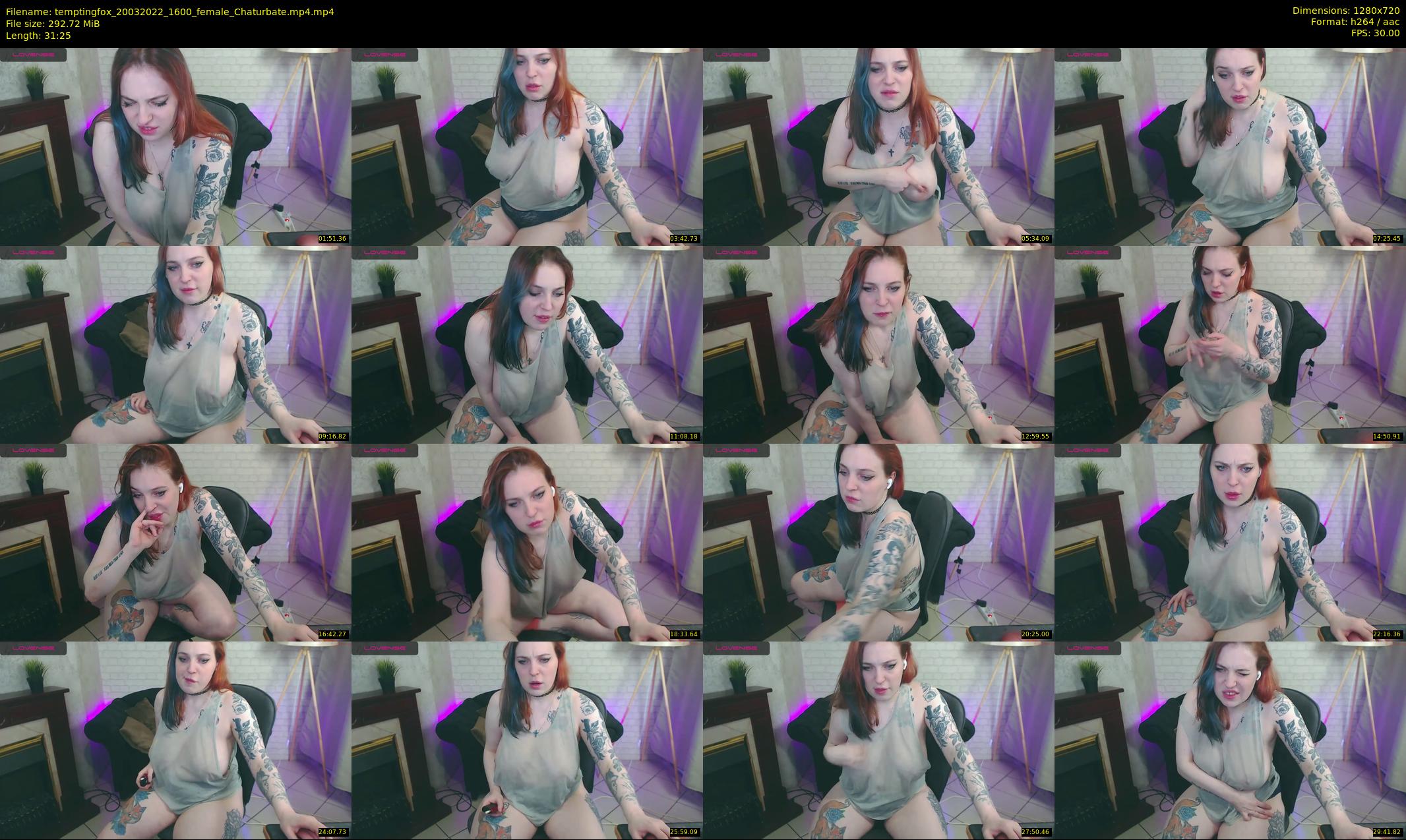 temptingfox — 32 minute Chaturbate female cam show recording, 720p, Mar 20, 2022