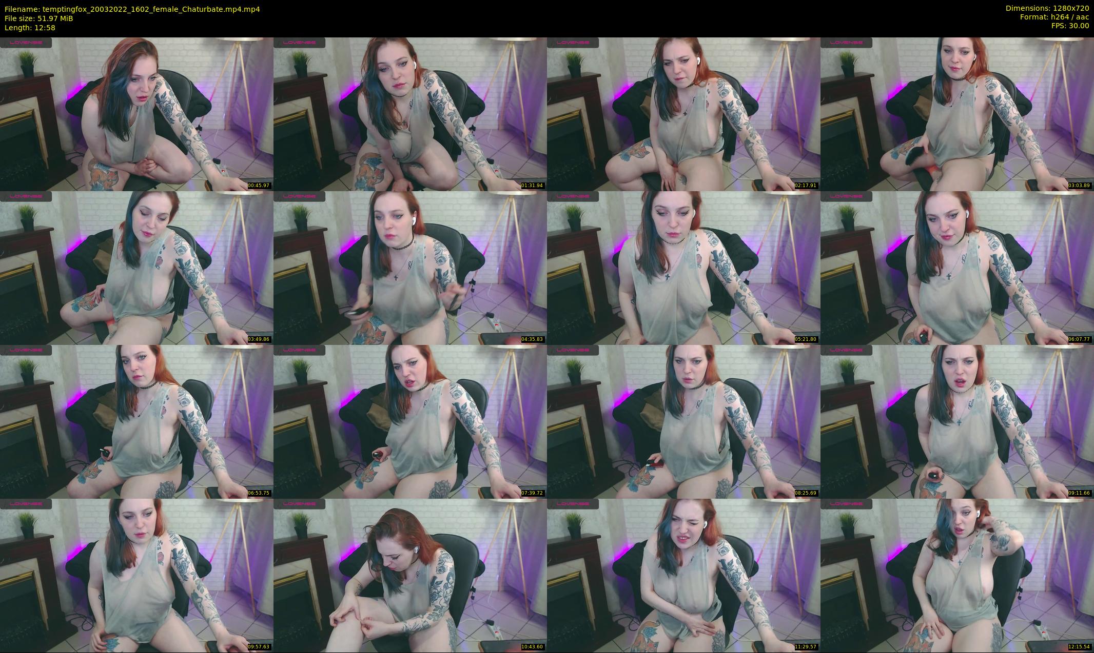 temptingfox — 13 minute Chaturbate female cam show recording, 720p, Mar 20, 2022