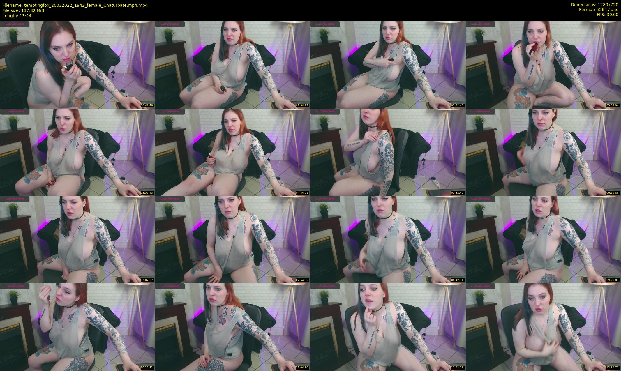temptingfox — 14 minute Chaturbate female cam show recording, 720p, Mar 20, 2022